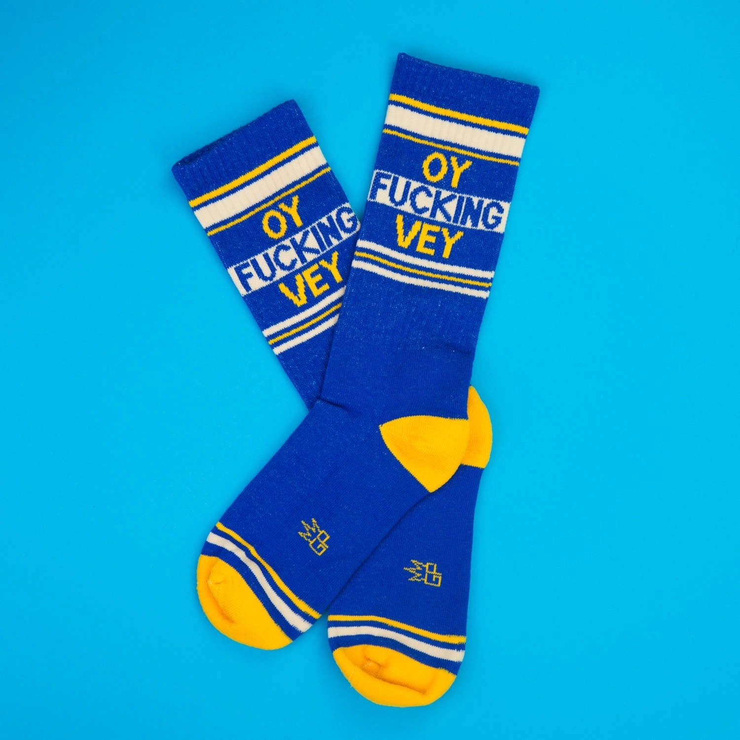 Oy F Vey Socks Blue Background 2.png