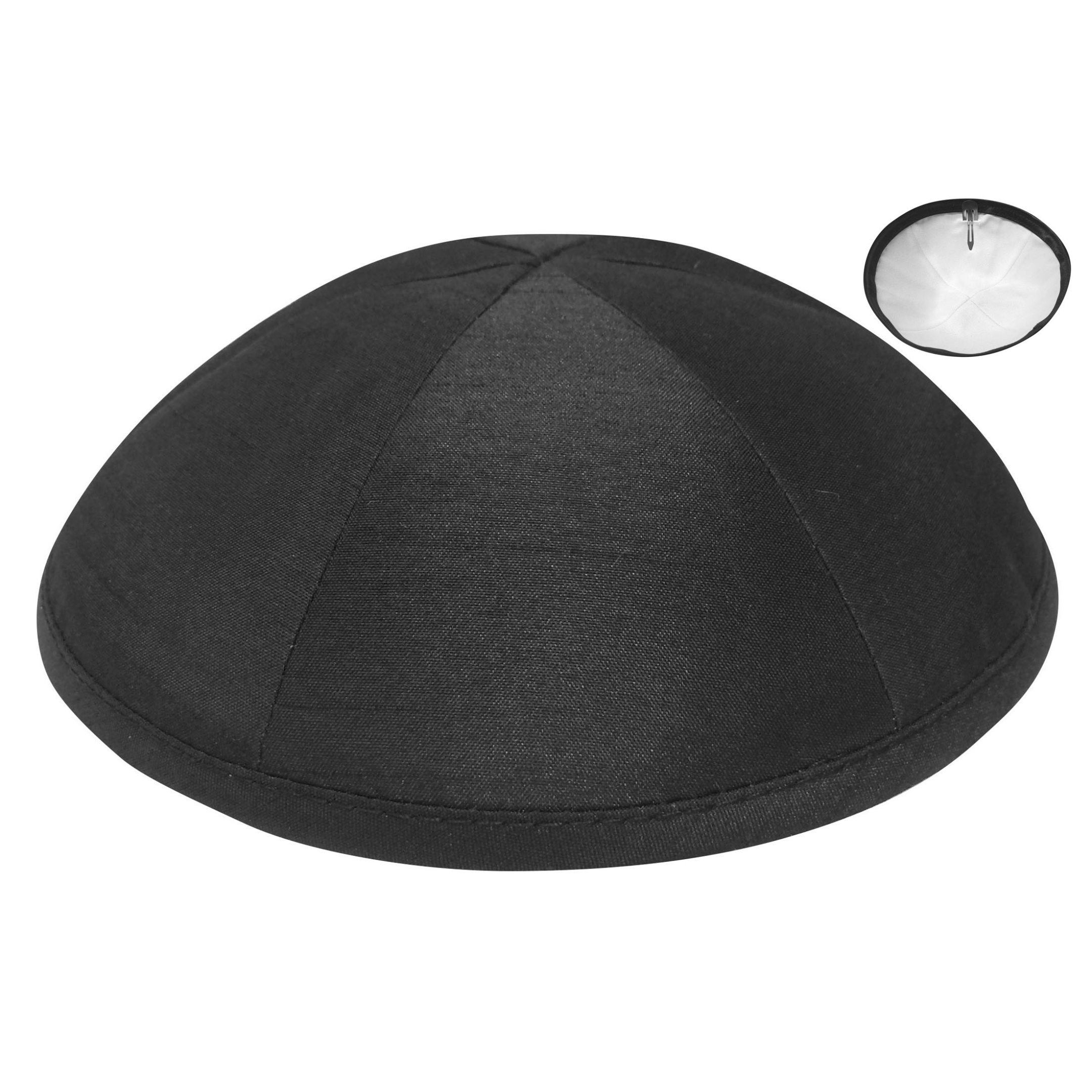 Raw Silk Black Kippah Clip Square.png