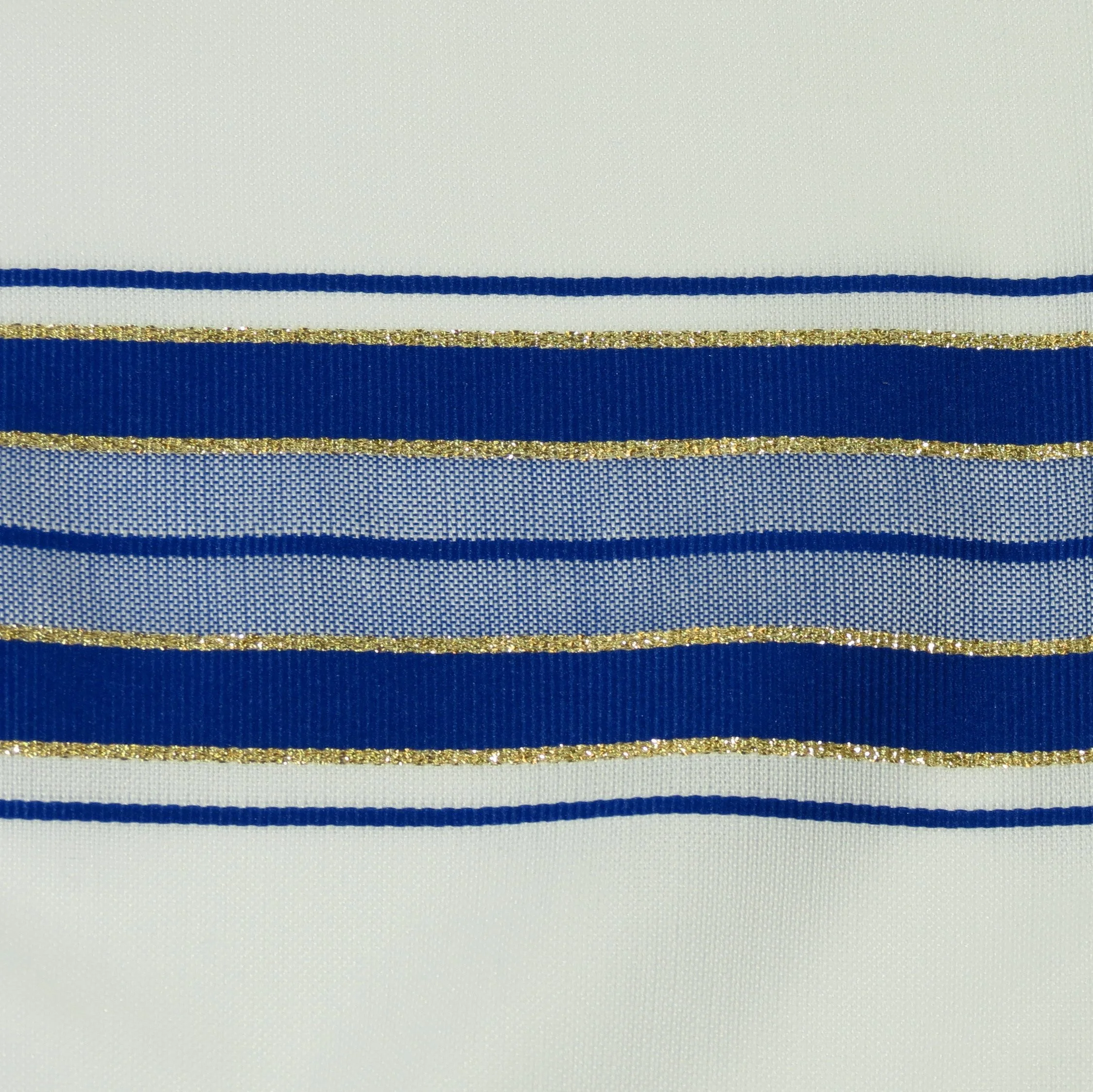 Blue Gold Traditional Wool Tallit Close Up.jpg