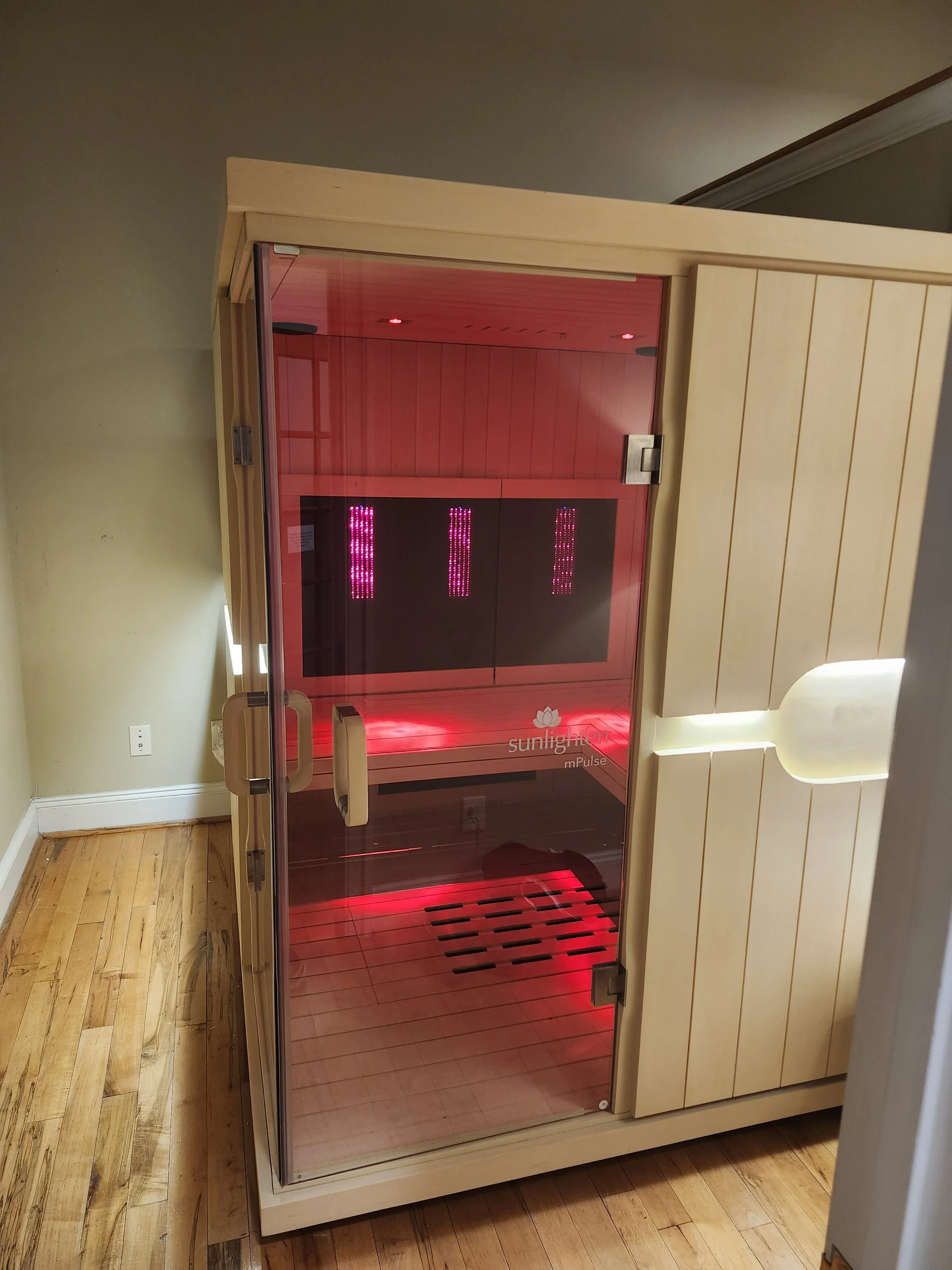 Infrared Sauna with Red Light Therapy — Green Leaf Wellness Center