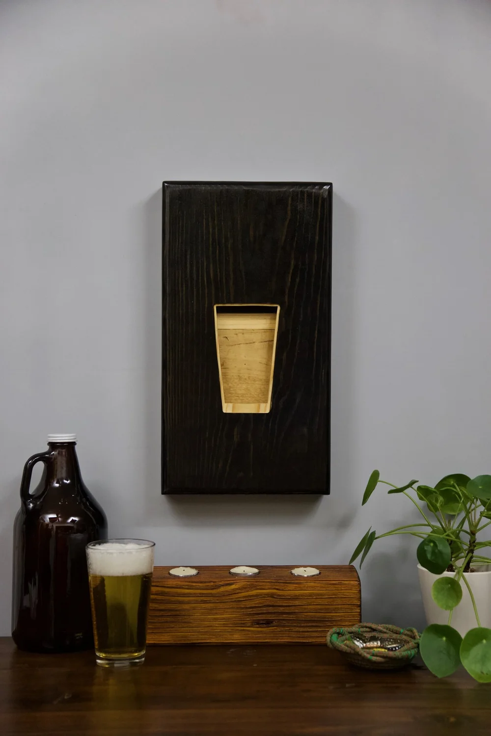 Wood Pendulum Sloshing Drink Kinetic Art - Tony 0006 — Korzen Designs
