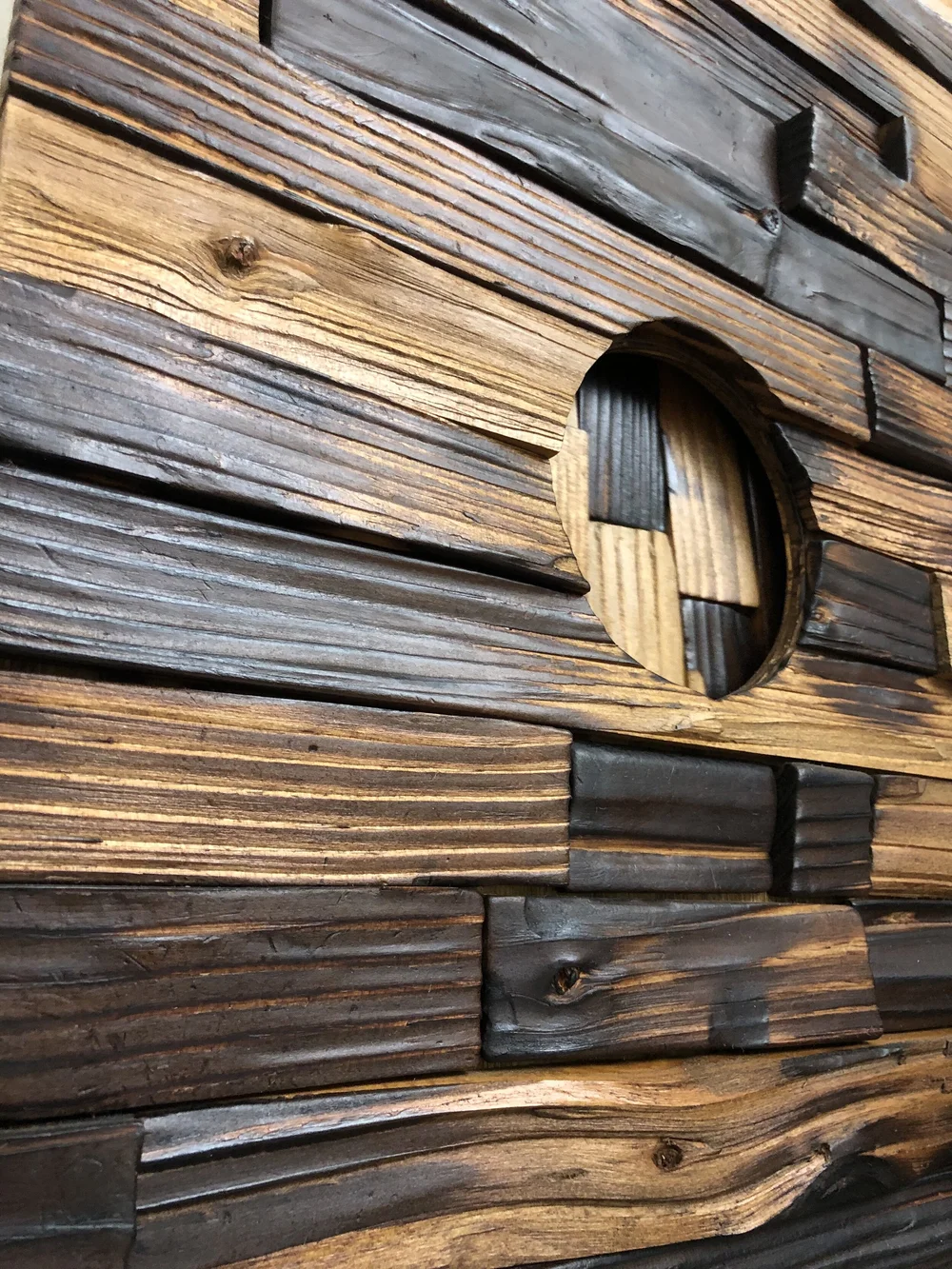 Split Wood Pendulum Clock Art - Grand Franklin 0003 — Korzen Designs