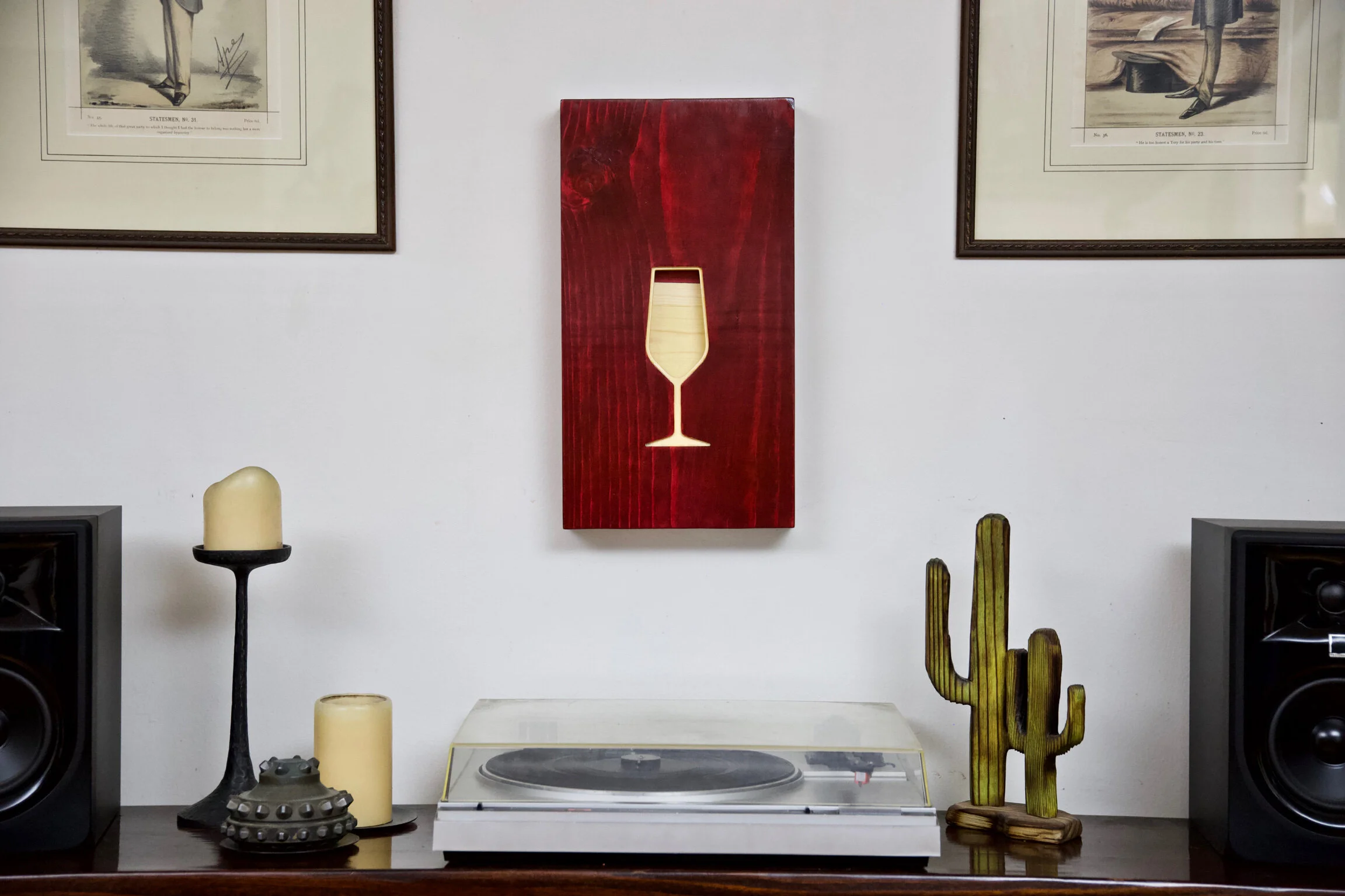 Wood Pendulum Sloshing Drink Kinetic Art - Tony 0003 — Korzen Designs