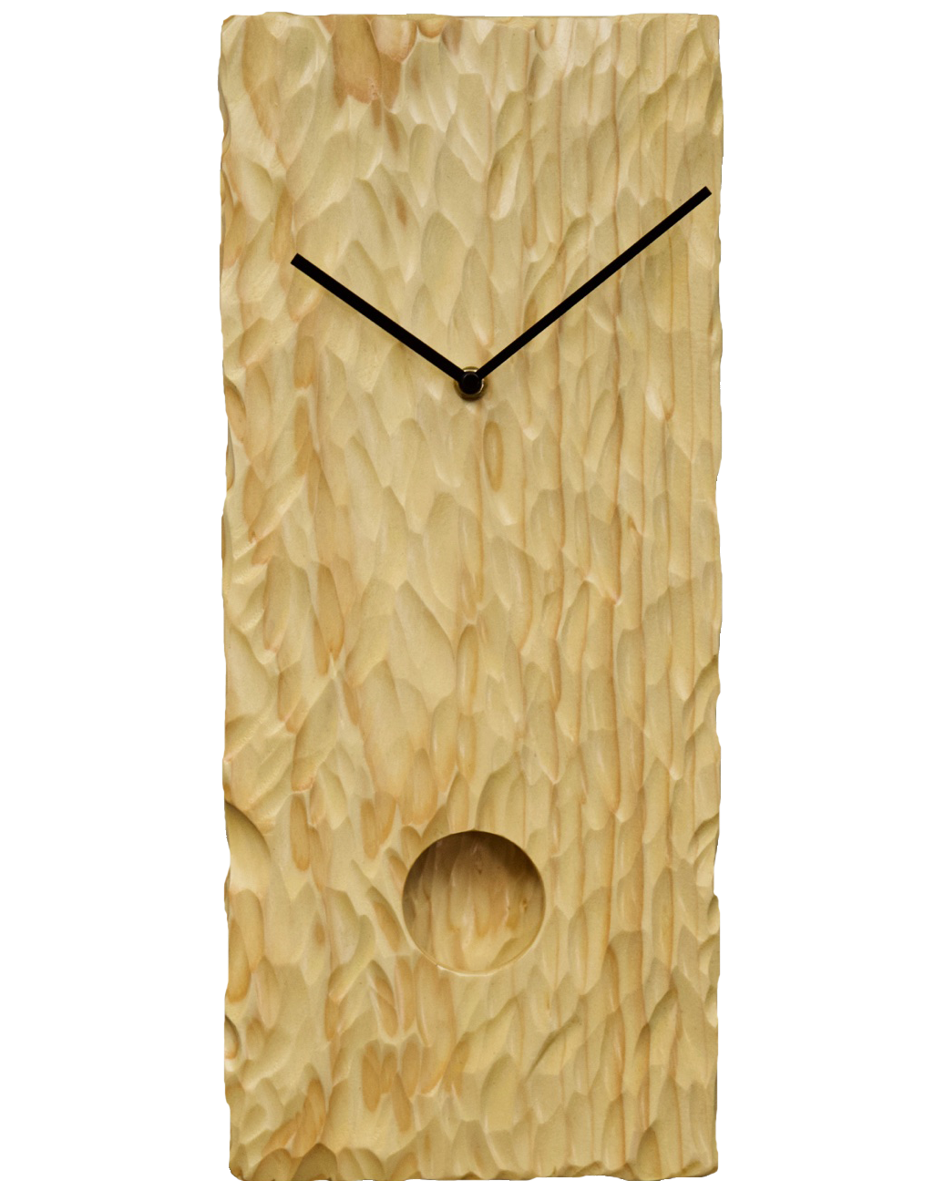 Textured Wood Pendulum Clock Art - Katelyn 0001 — Korzen Designs