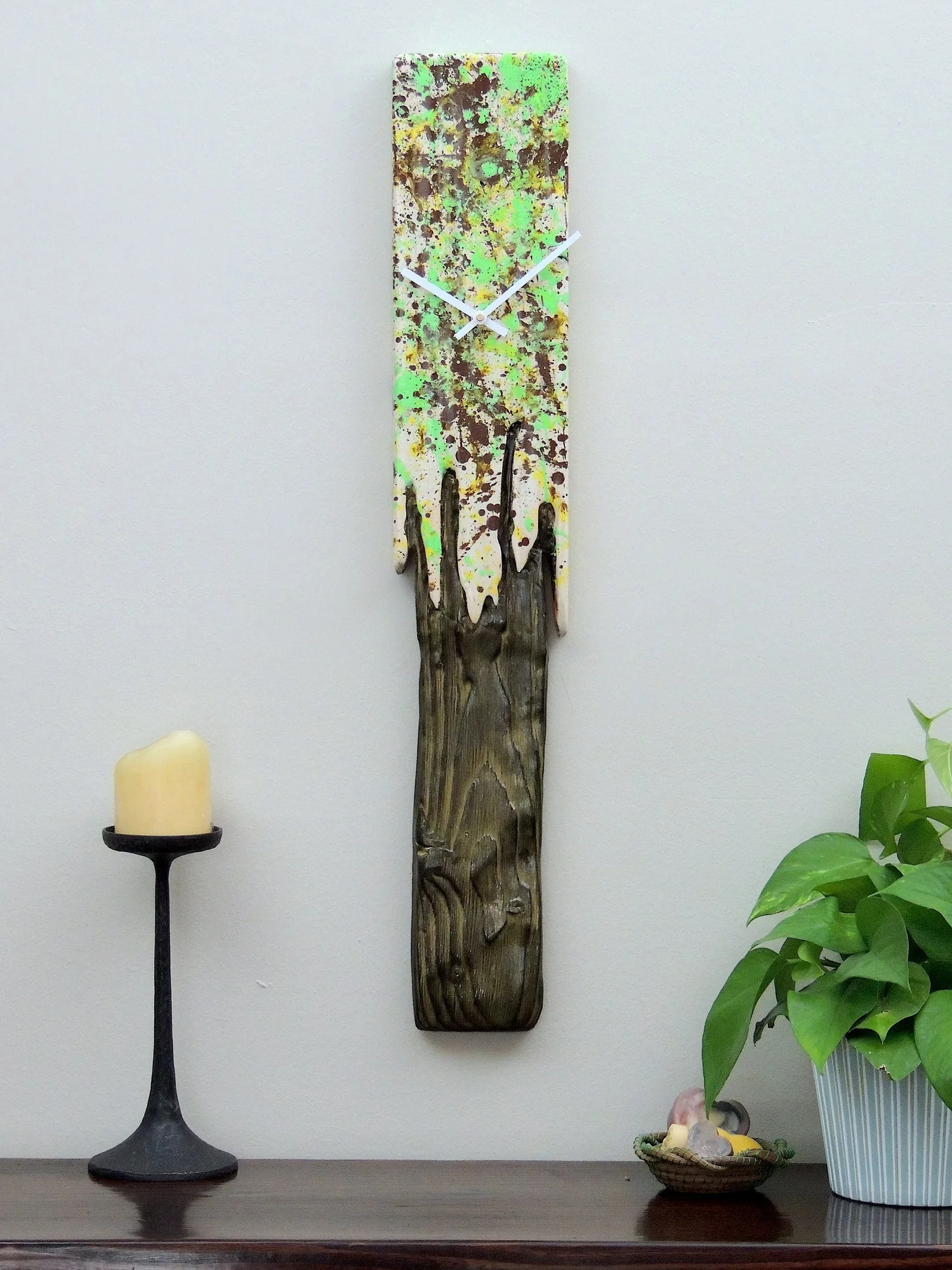 Photo inspiration: Textured Wood Design Ideas Reference: Textured Wood Clock Art
