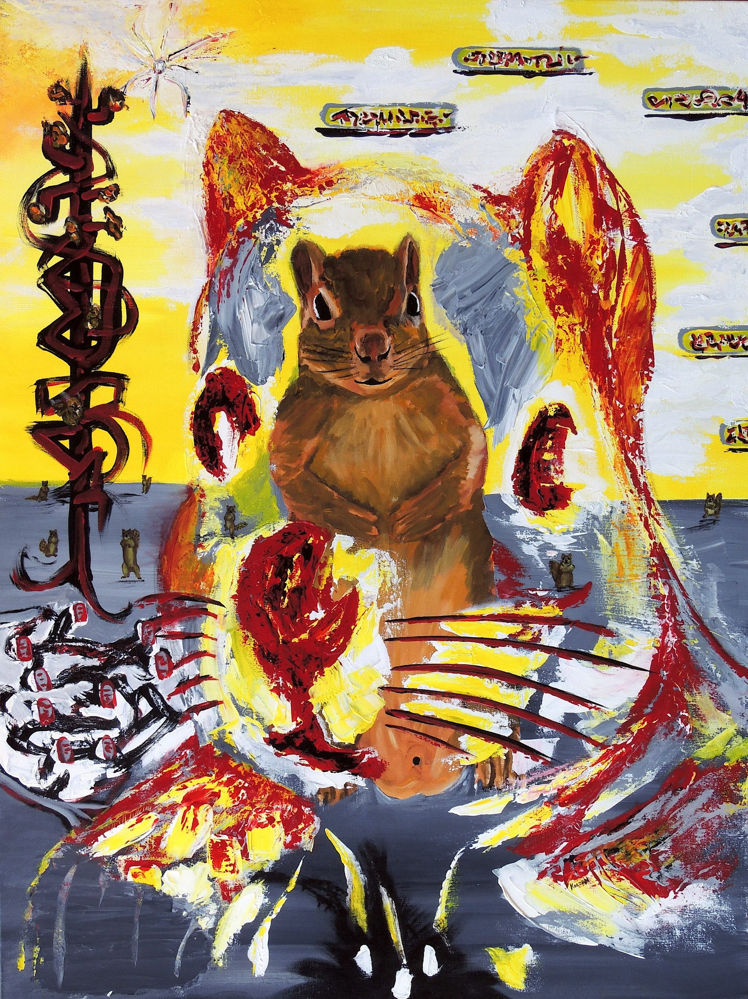 "The Ninth Squirrel"
Acrylic on Canvas
40" x 30"
2025
