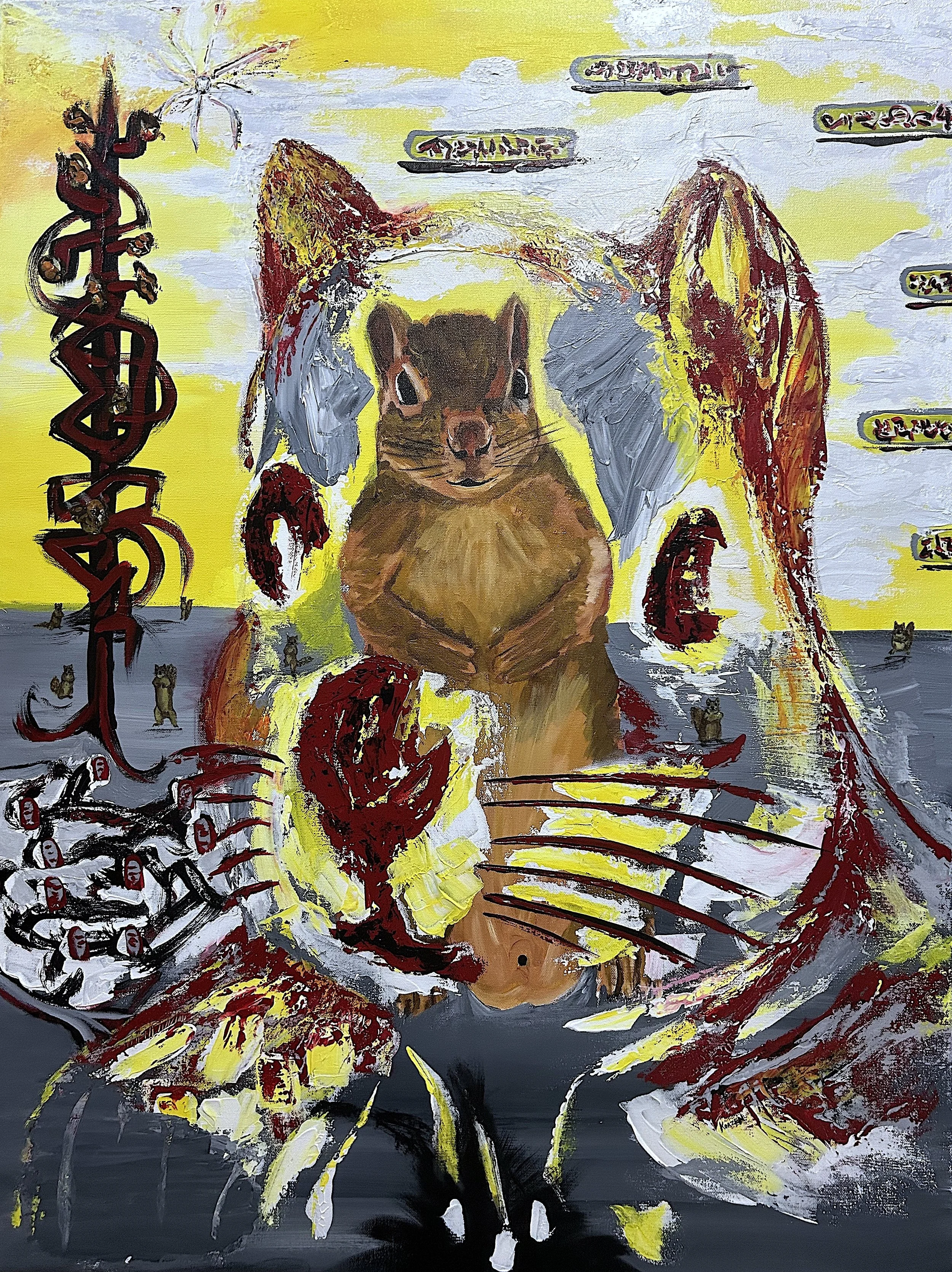No. 21 2025 - The Ninth Squirrel
Acrylic on Canvas
40"x30"