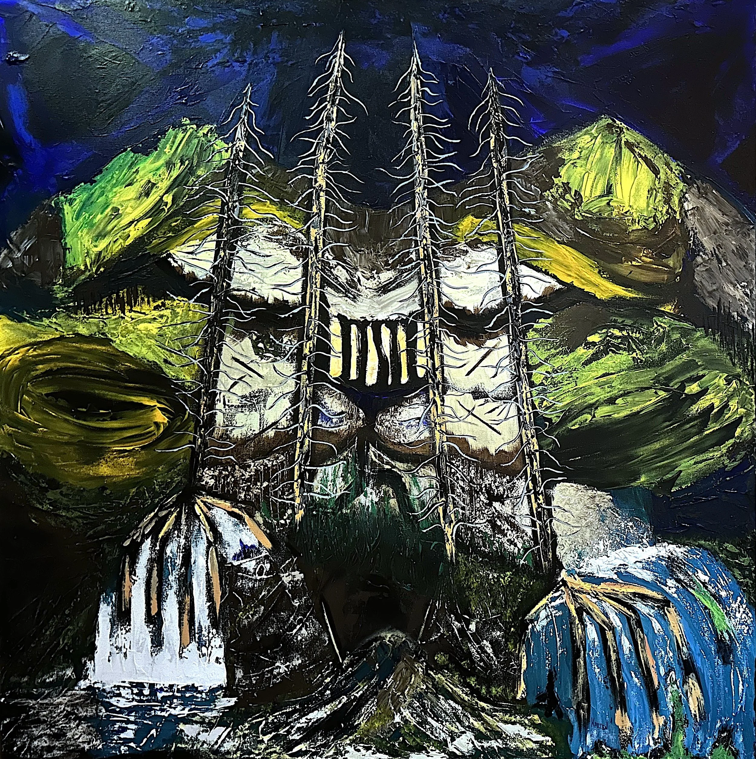 No. 20 2025
Acrylic and Charcoal on Canvas
36"x36"