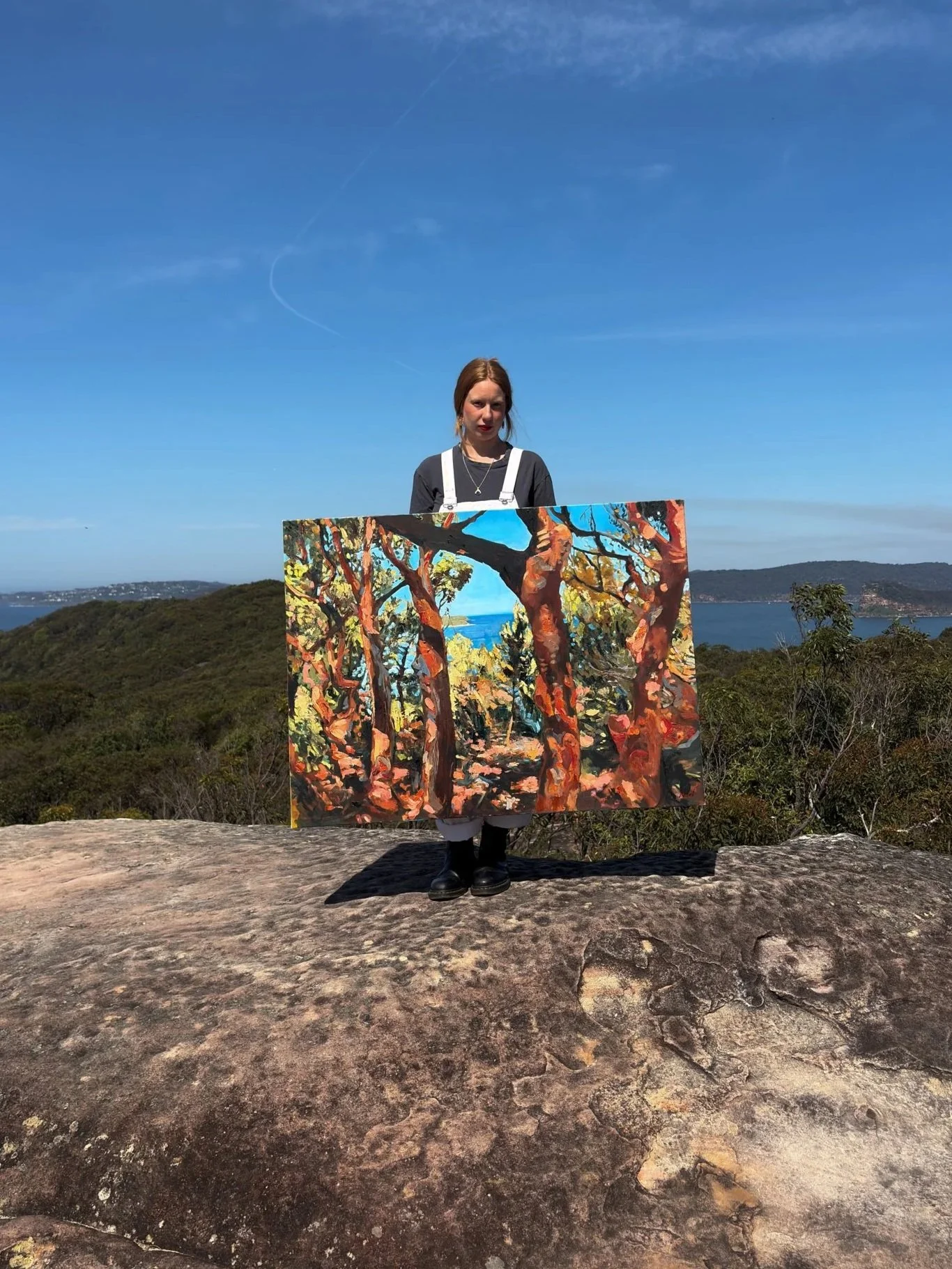 Box Head Track, Bouddi National Park - where the artwork 'Glimpse through Box Head'  was painted from