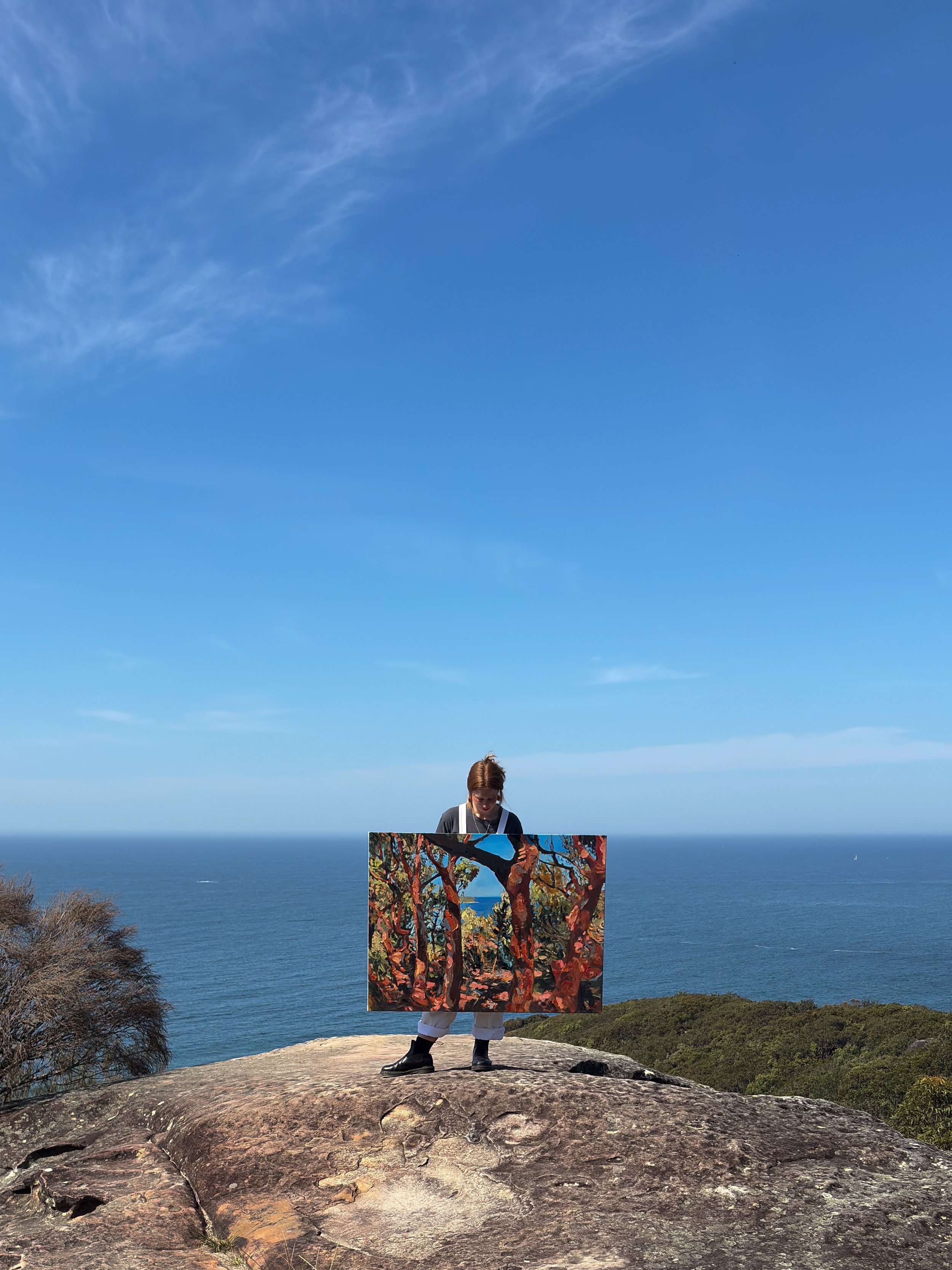 Box Head Track, Bouddi National Park - where the artwork 'Glimpse through Box Head'  was painted from