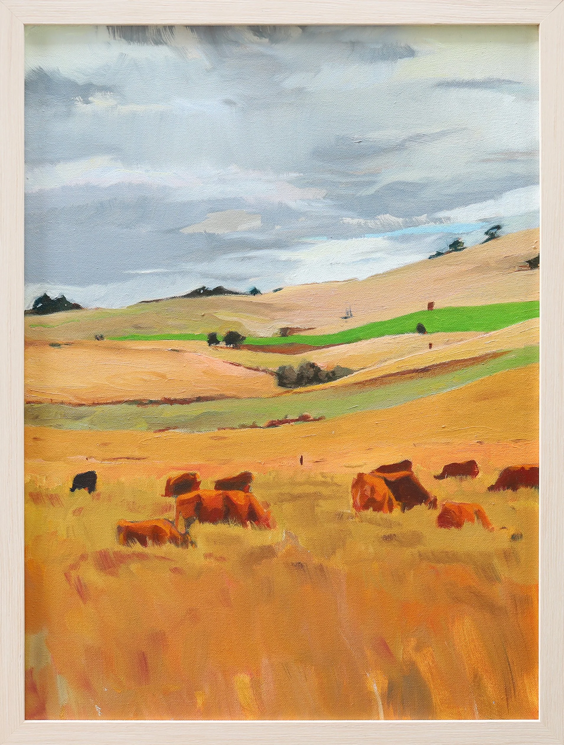 Grazers, oil on canvas, 60 x 45 cm, 2025