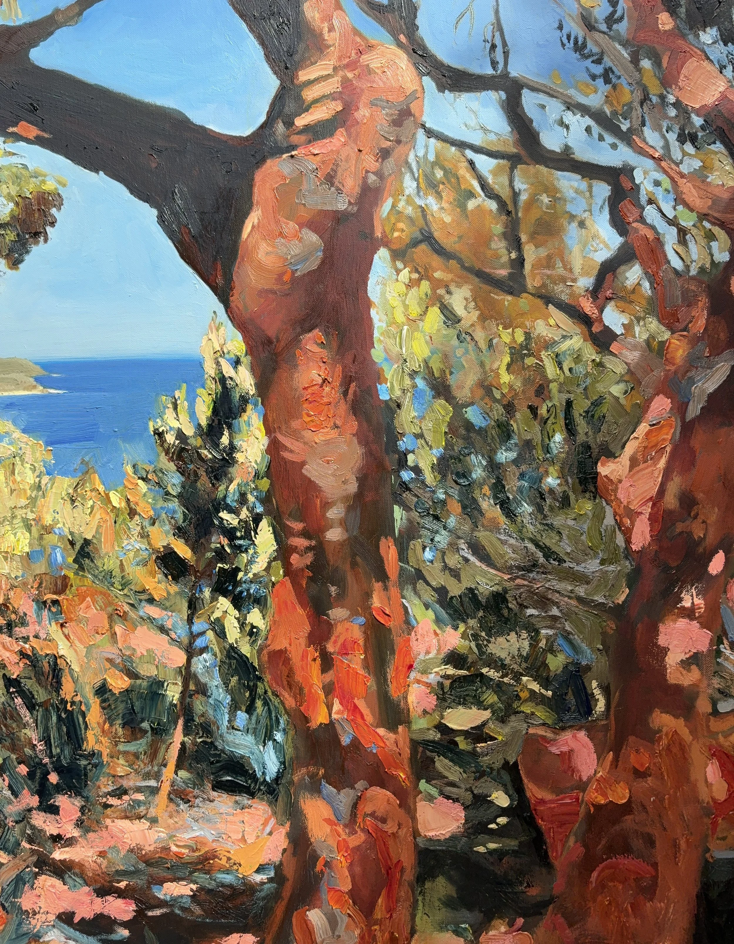 Close Up, Glimpse Through Box Head, Oil on Canvas, 91.5 x 122.1cm, 2026