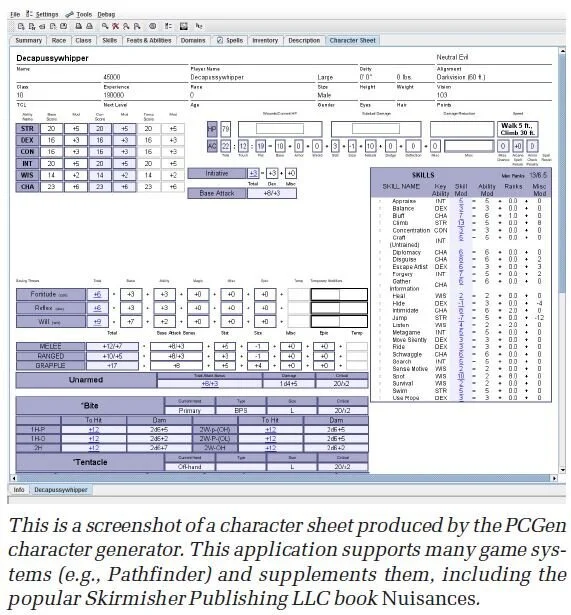 Character Generators