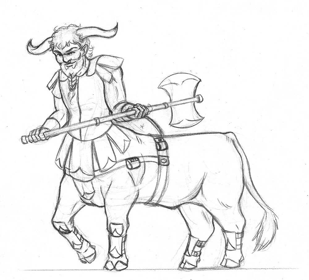 Men & Monsters of the Aegean: Bull Centaur (5th Edition D&D Race)