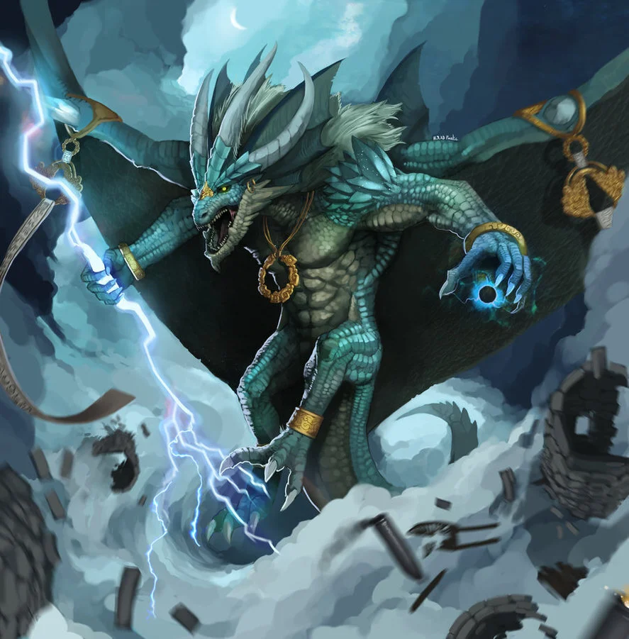 Runequest Thursday #95 - Avorax, Ascendant Dragonewt!