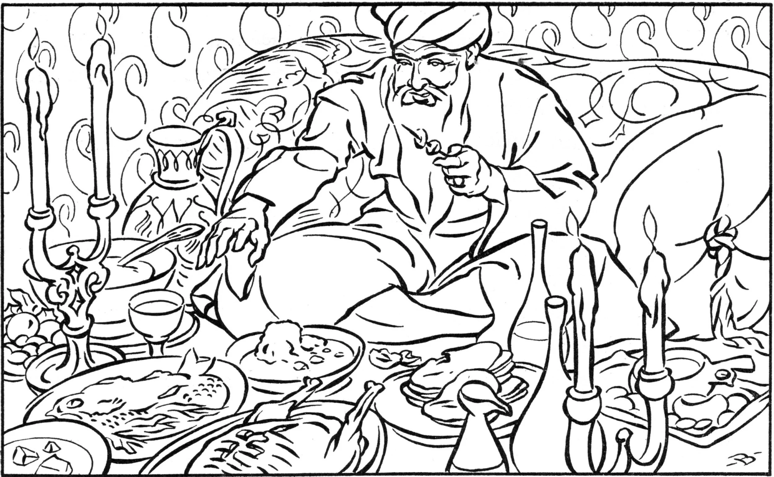 Chapter XXIX: A Description of the Entertainment, Which is Followed by an Event Destructive to Hajji Baba's Happiness