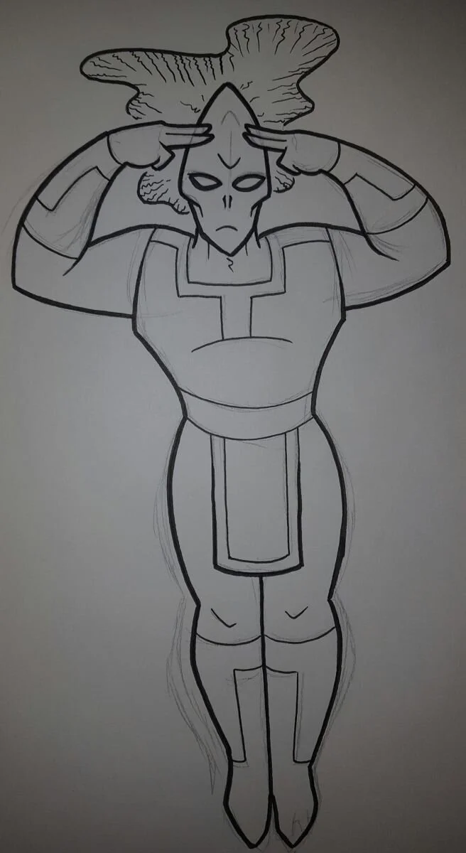 Ragnarok Design Diary - Mentalax, The Outsider, of Hero P.R.I.M.E.