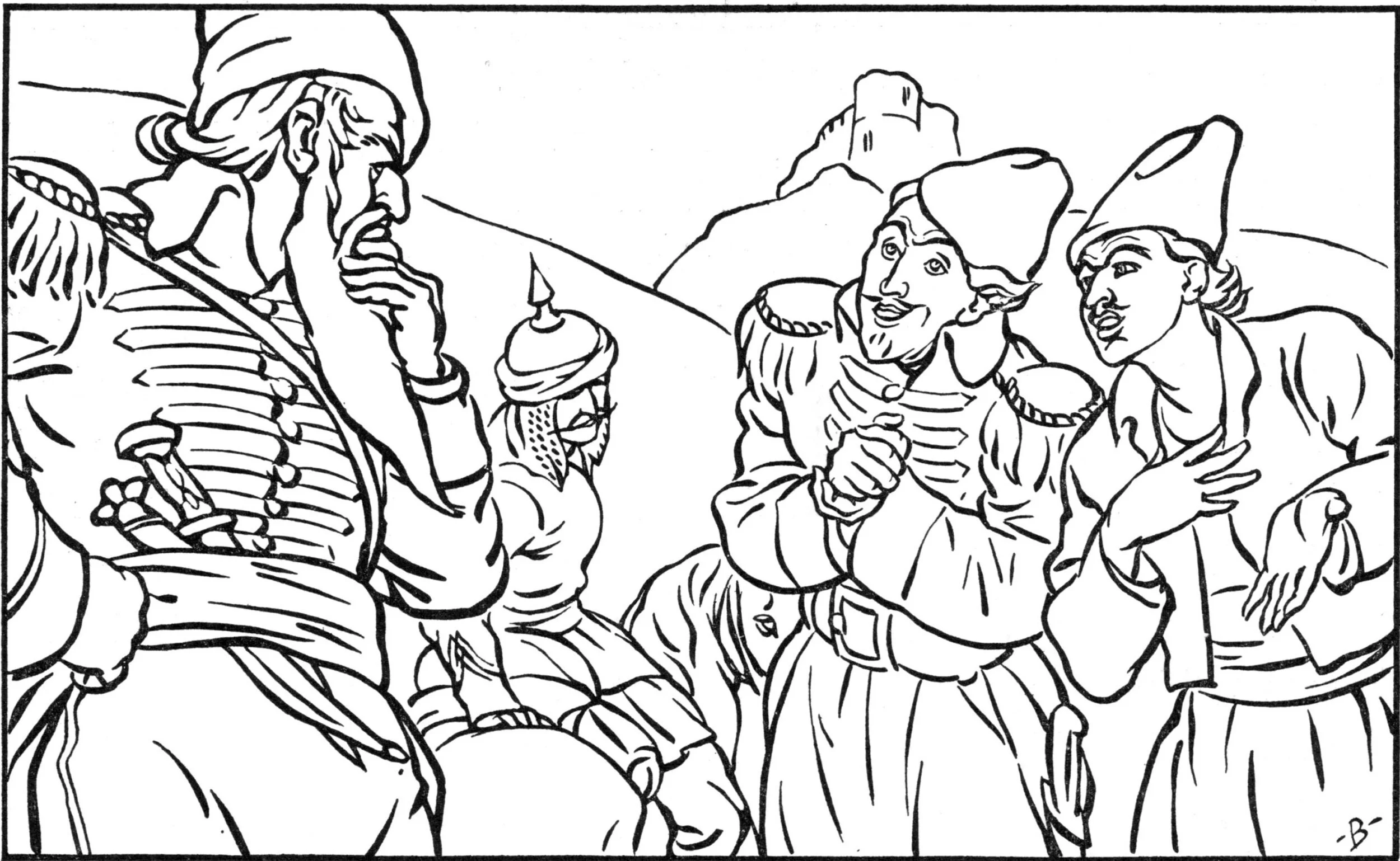 Chapter XXXV: Fortune, Which Pretended to Frown, in Fact Smiles Upon Hajji Baba, and Promotes Him to be Sub-Lieutenant to the Chief Executioner.