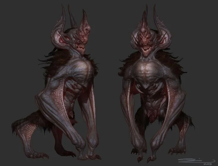 Runequest Thursday #47 - Creature file - Servitor of the Crimson Bat!