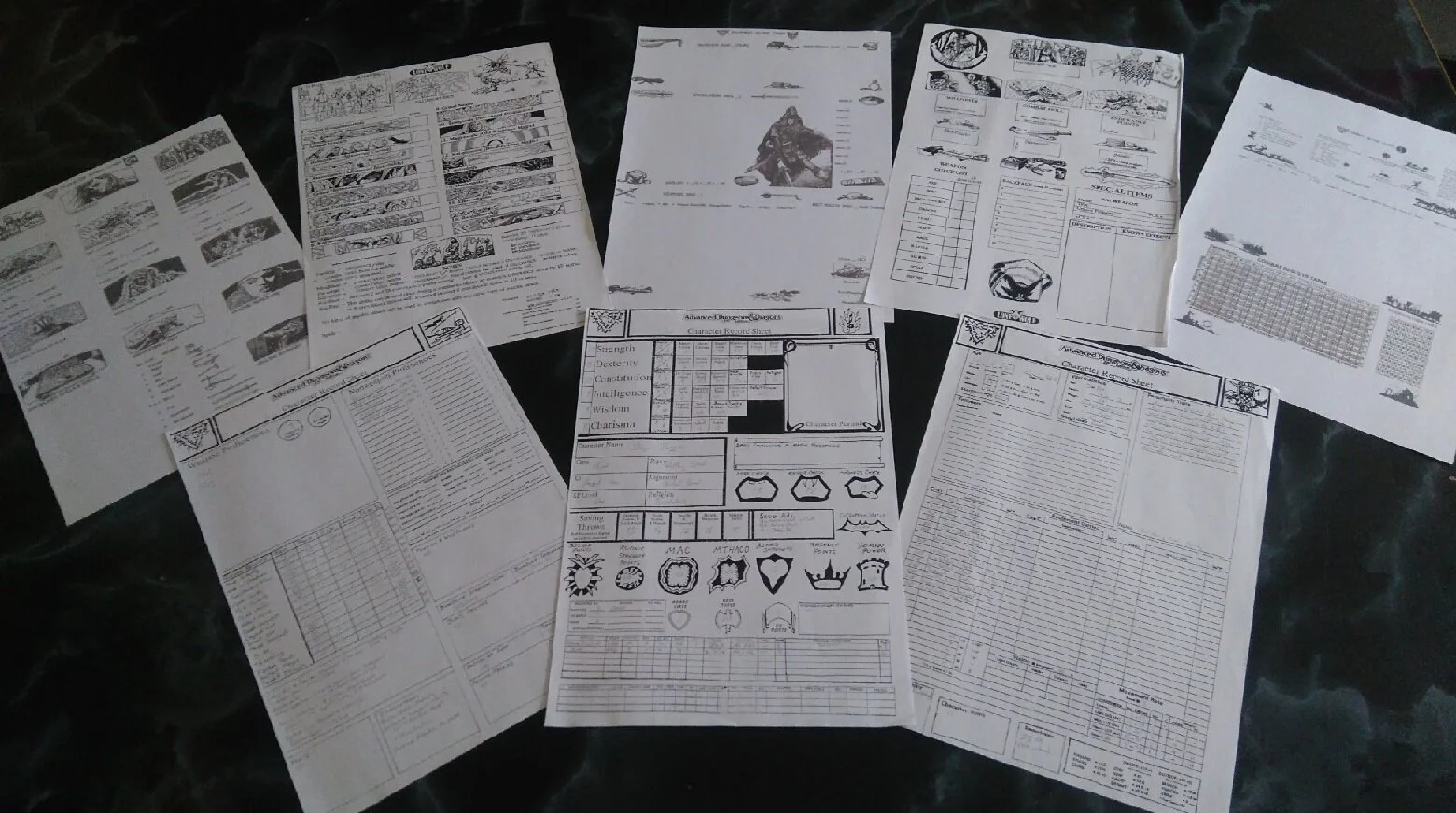 Creating a Character Sheet for Swords of Infinity
