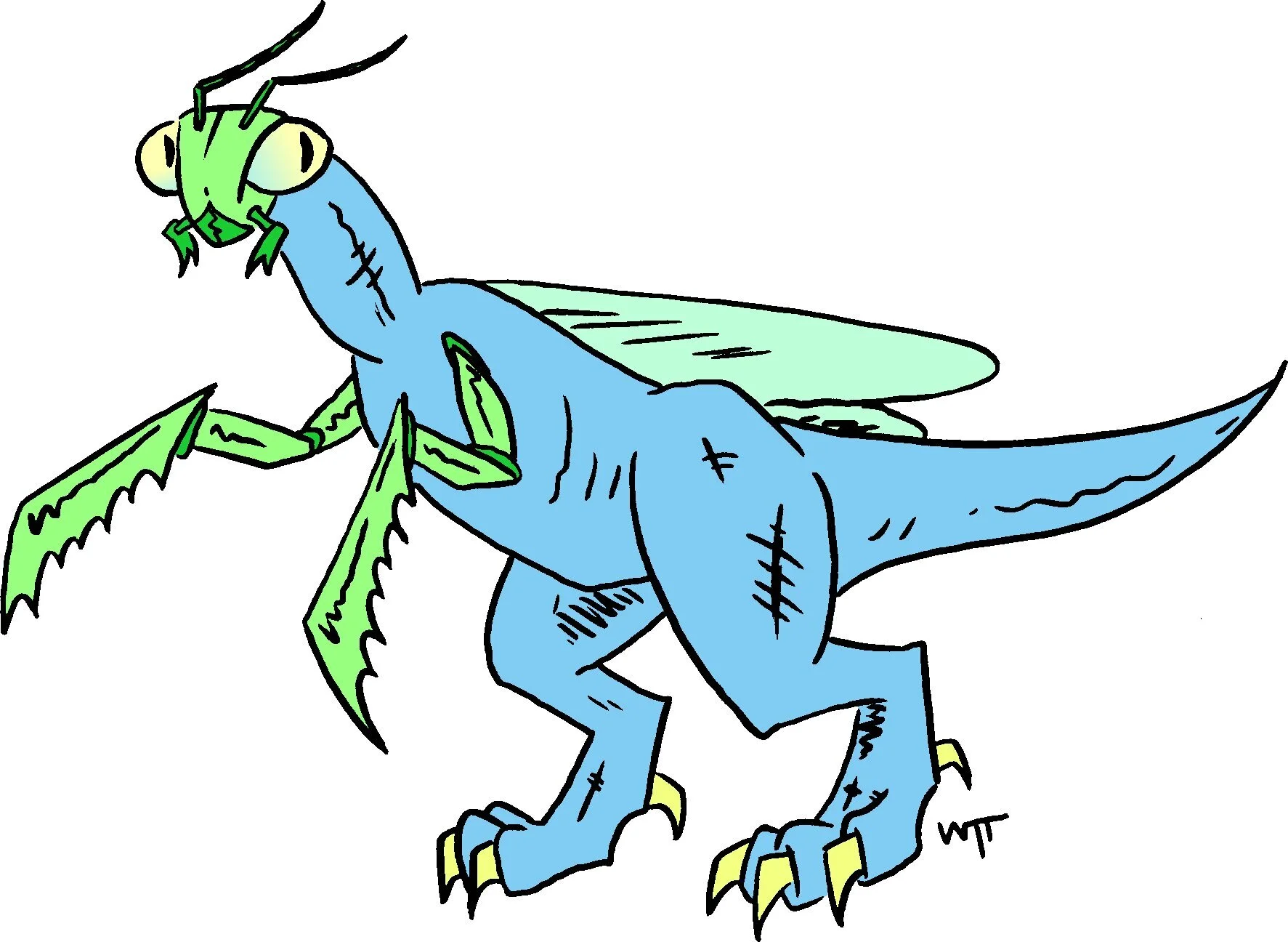 BASH Fantasy Monster File - The Mantisaurus Rex!