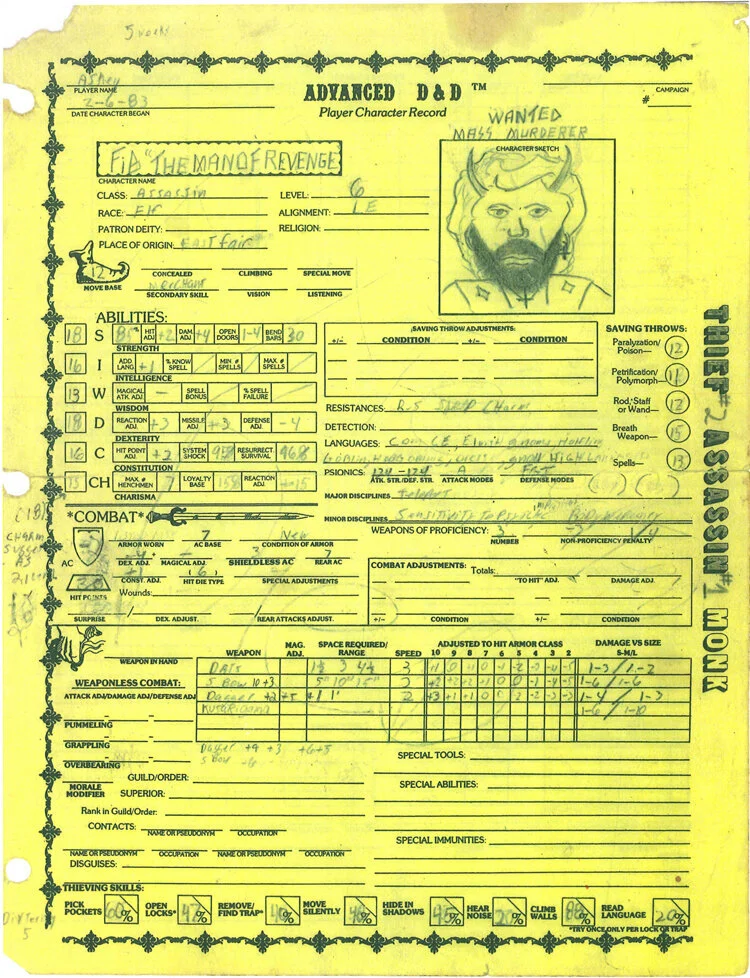 Fibula, Old-School Assassin