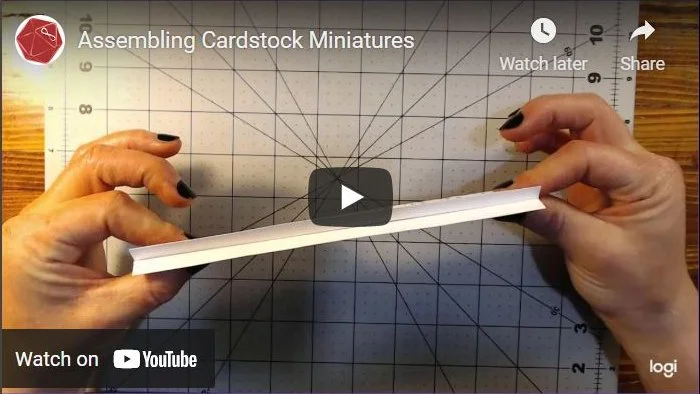 Assembling Cardstock Miniatures