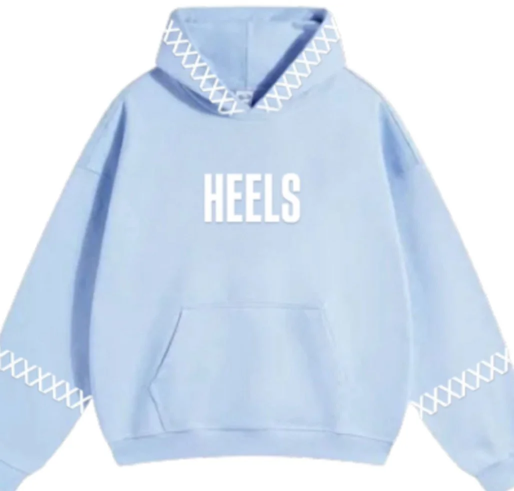 Heels Caroline blue hoodie