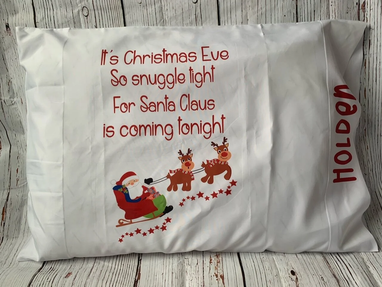 Christmas eve pillowcase