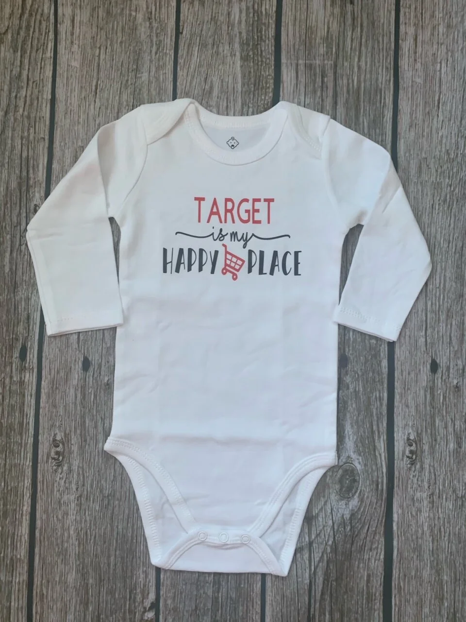 Target Is My Happy Place Long-sleeved Onesie