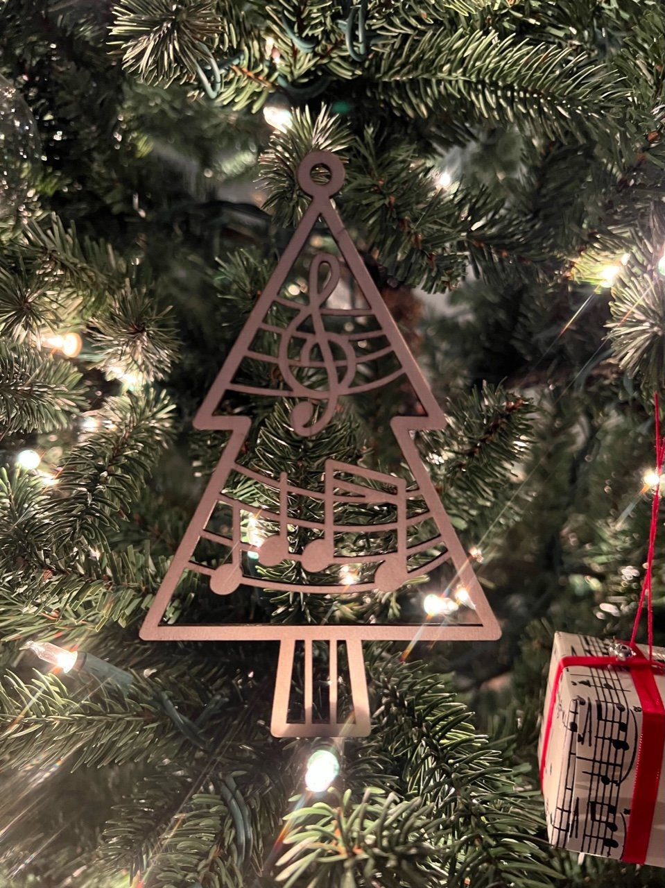 Music Christmas Tree Ornament