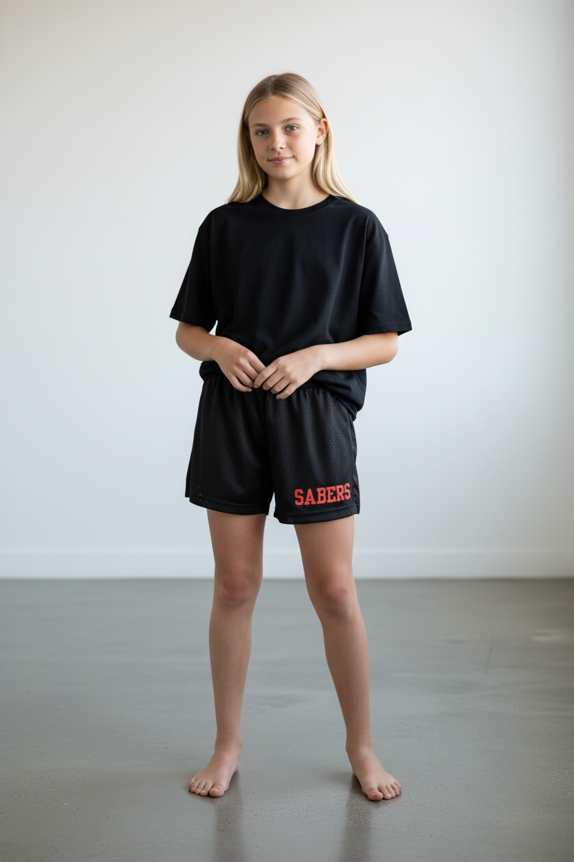 Youth Straight Fit Gym Shorts