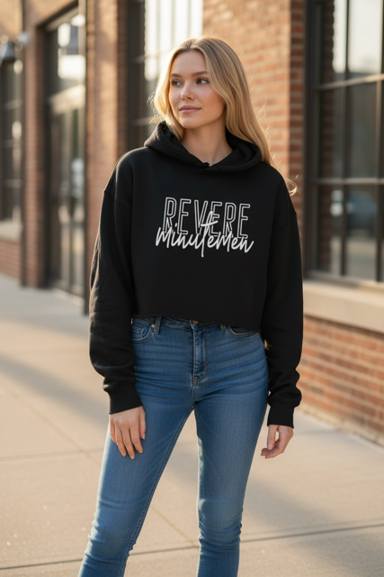 Revere Minutemen Cropped Hoodie