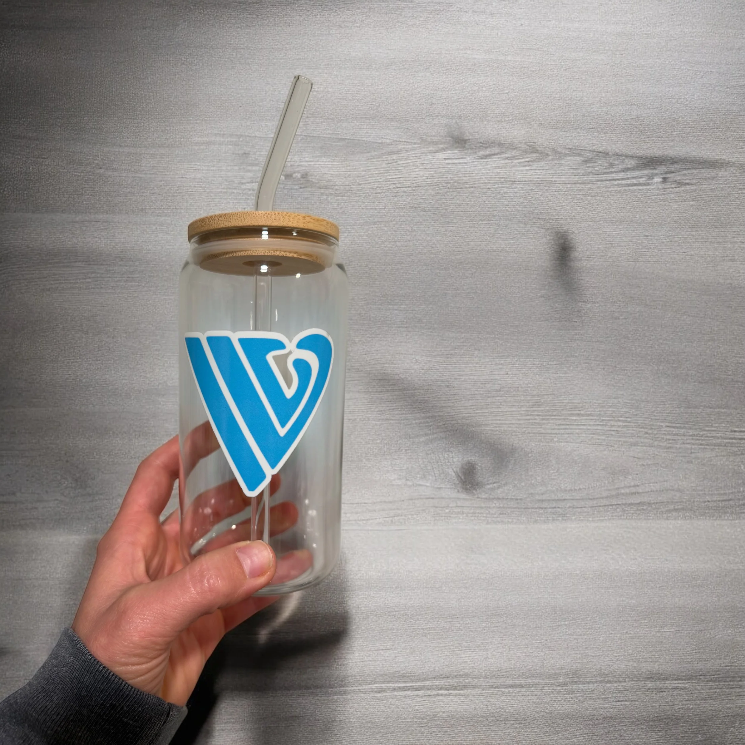 IVL Bamboo Glass Water Bottle