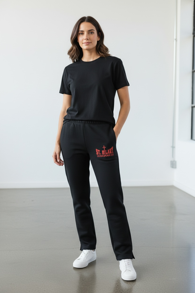 Unisex Adult Open Bottom Sweatpants
