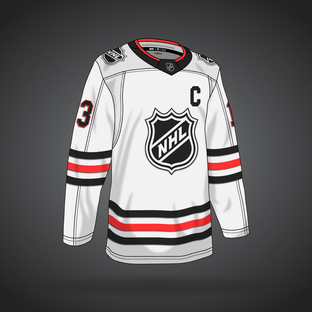 adidas NHL Vector Template v1 Orion Taylor - Graphic Design