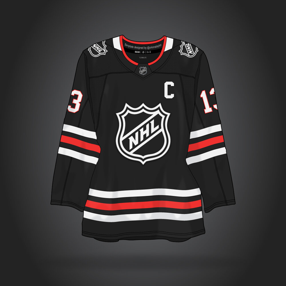 Full NHL Uniform Template — Orion Taylor - Graphic Design