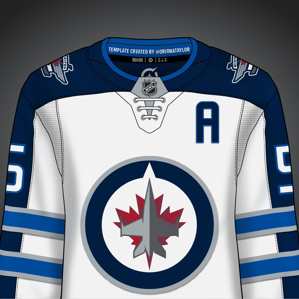 Full NHL Uniform Template — Orion Taylor - Graphic Design