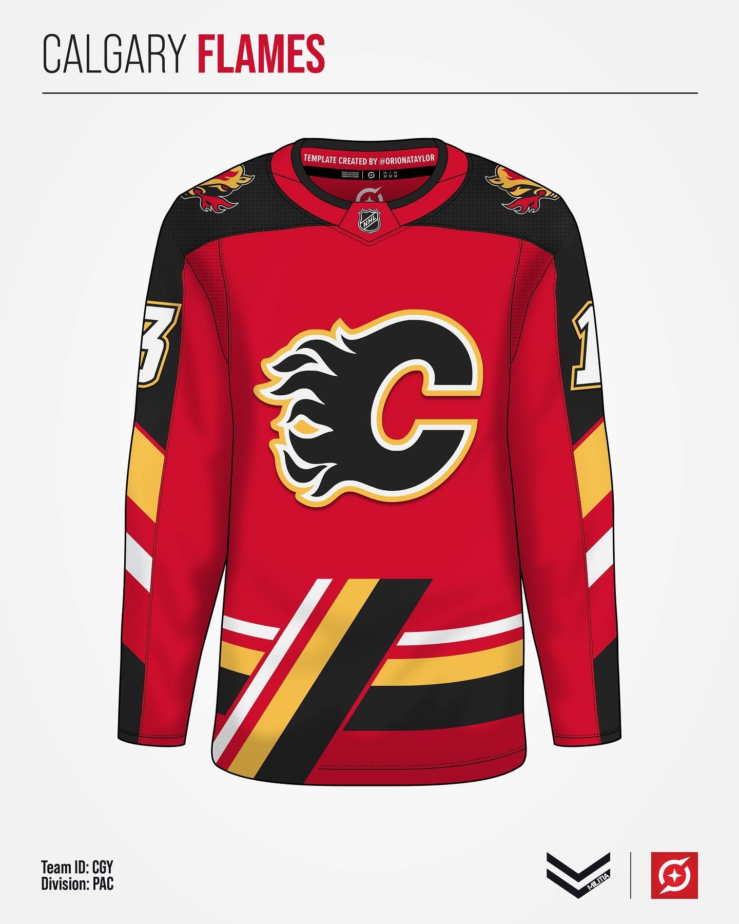 For today&rsquo;s Retromix releases, the @nhlflames are up! 

Before anyone gets upset over the home and road jerseys, let me explain. These were completed when the initial goal of the series was to take a controversial element and remix it. I&rsquo;