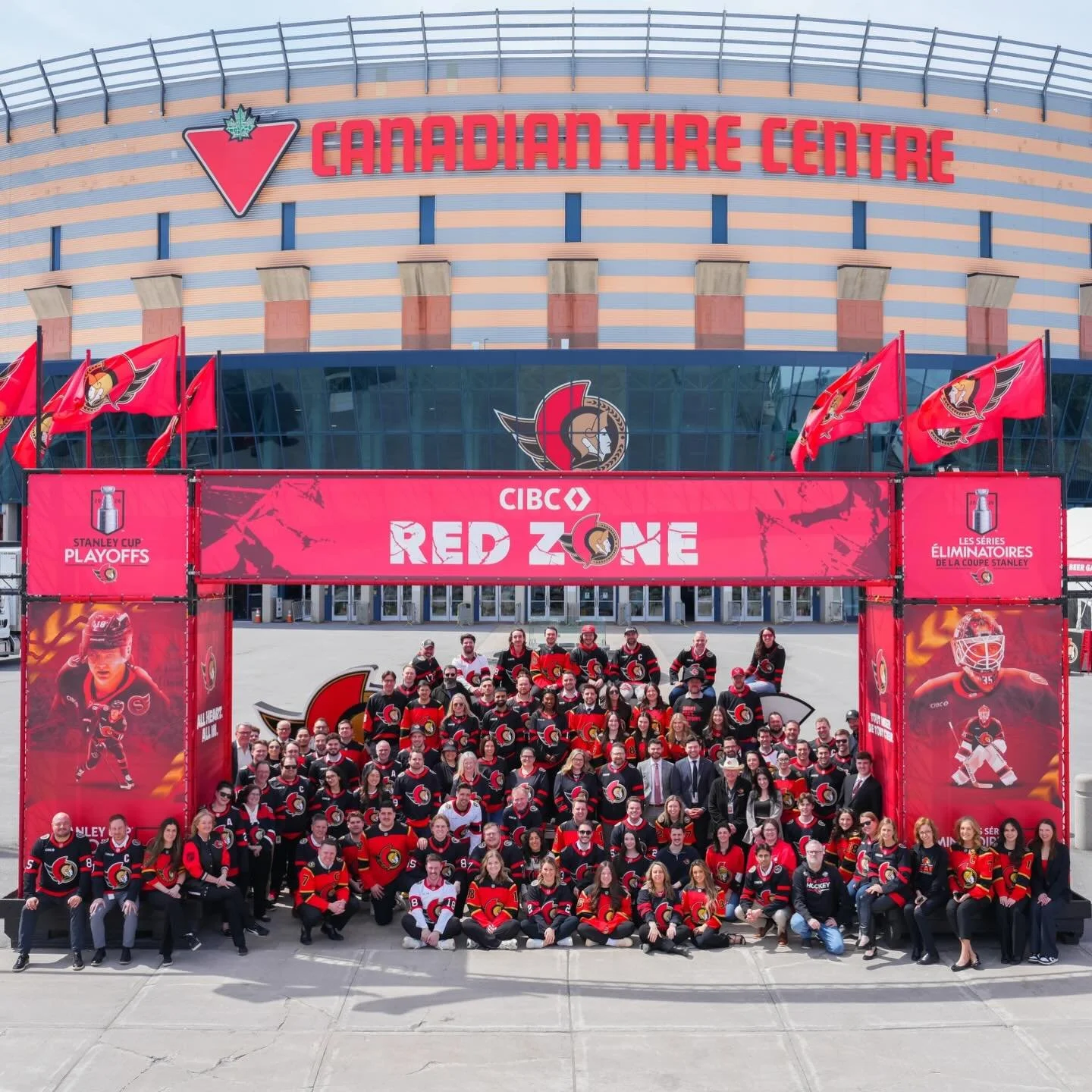 A wrap on my first season with the @senators. From designing digital graphics to full wall prints, to the Red Zone, to rally towels, it was an awesome ride filled with lots of learning and fun. Shoutout to our creative team for powering through every
