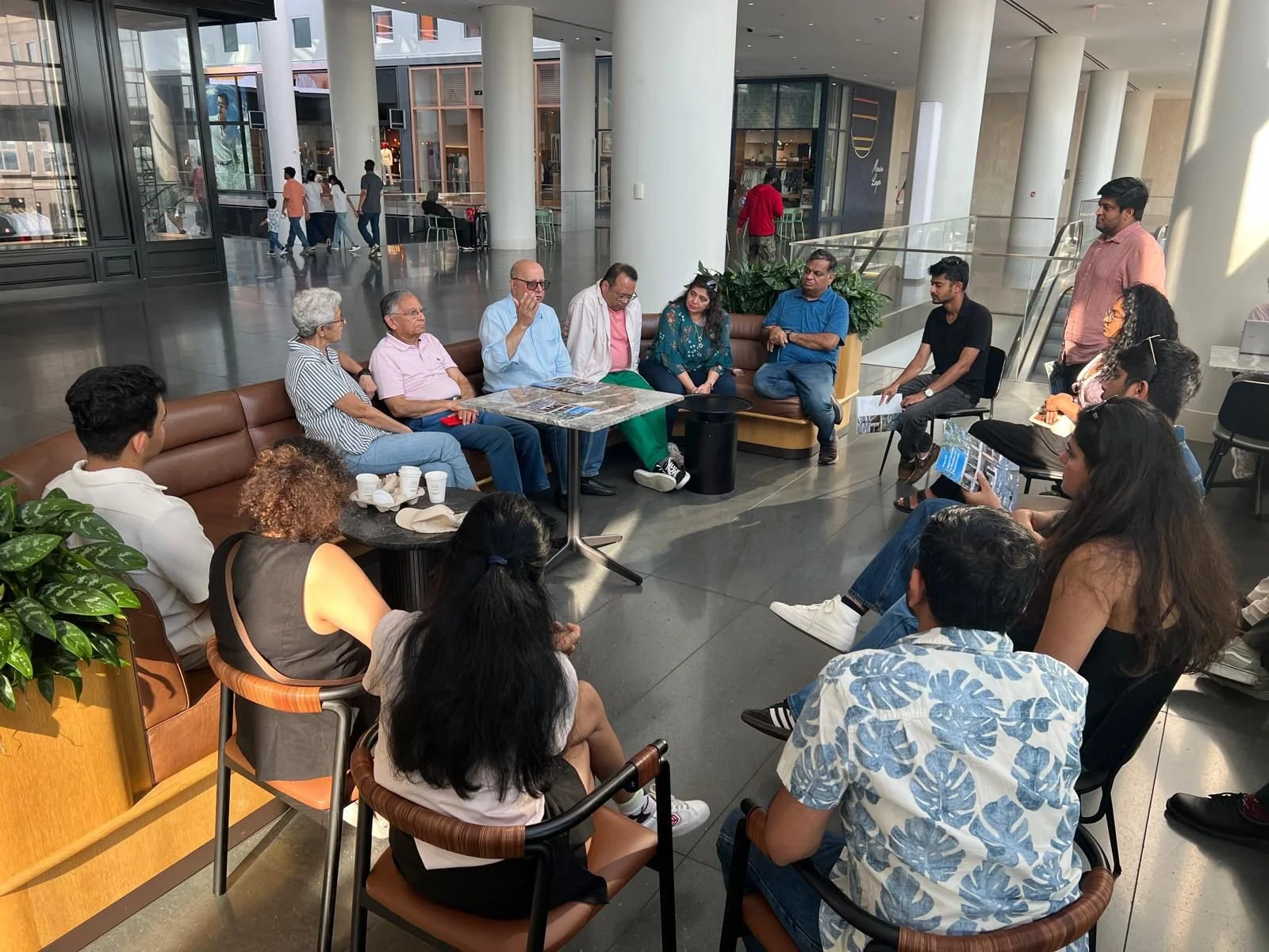 New York, NY | June 2025 : Second year consecutive meetup with CEPT University President Barjor Mehta FA '74 at Brookfield Palace.