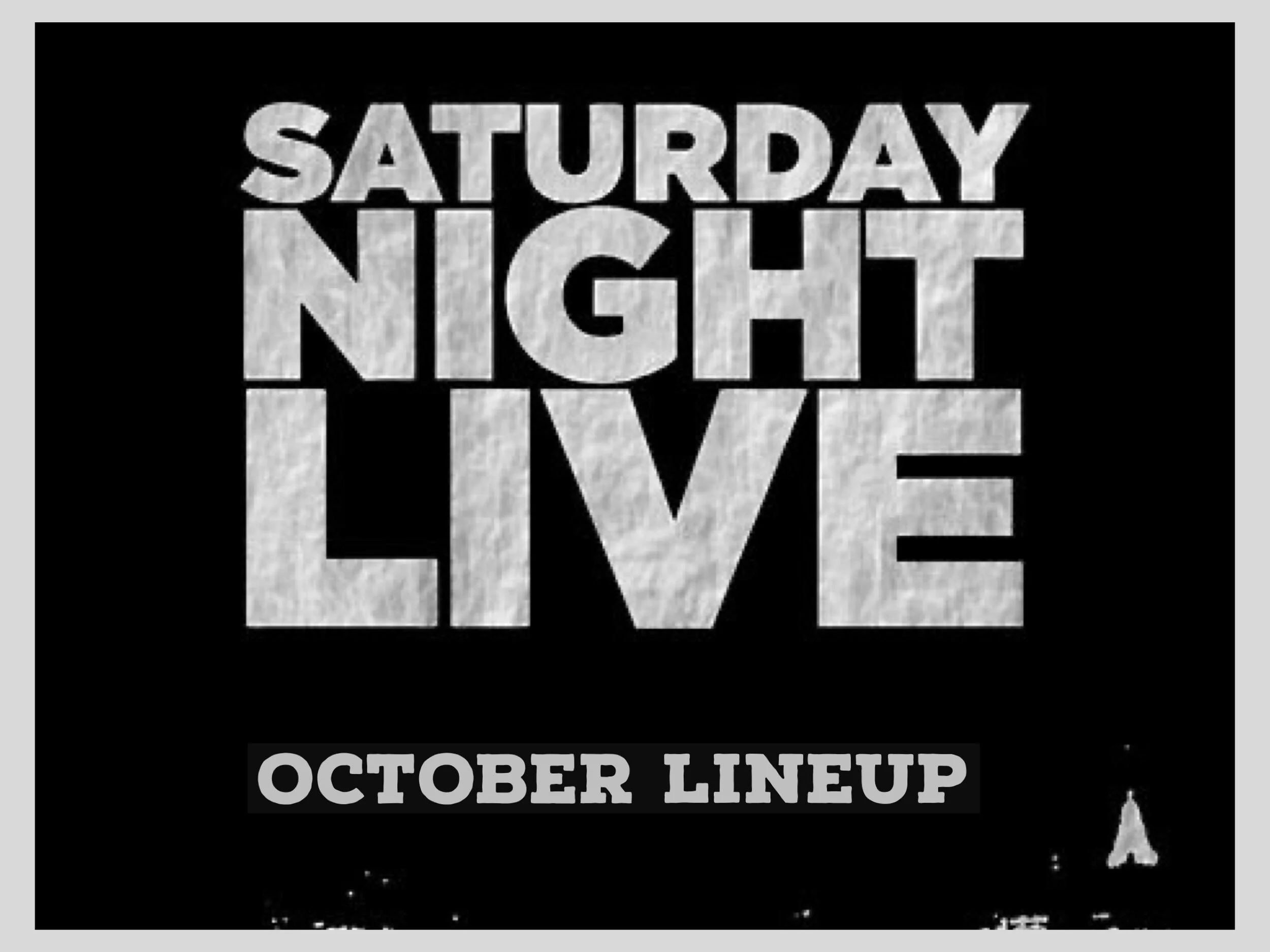 SNL Announces October Hosts &amp; Music Guests
