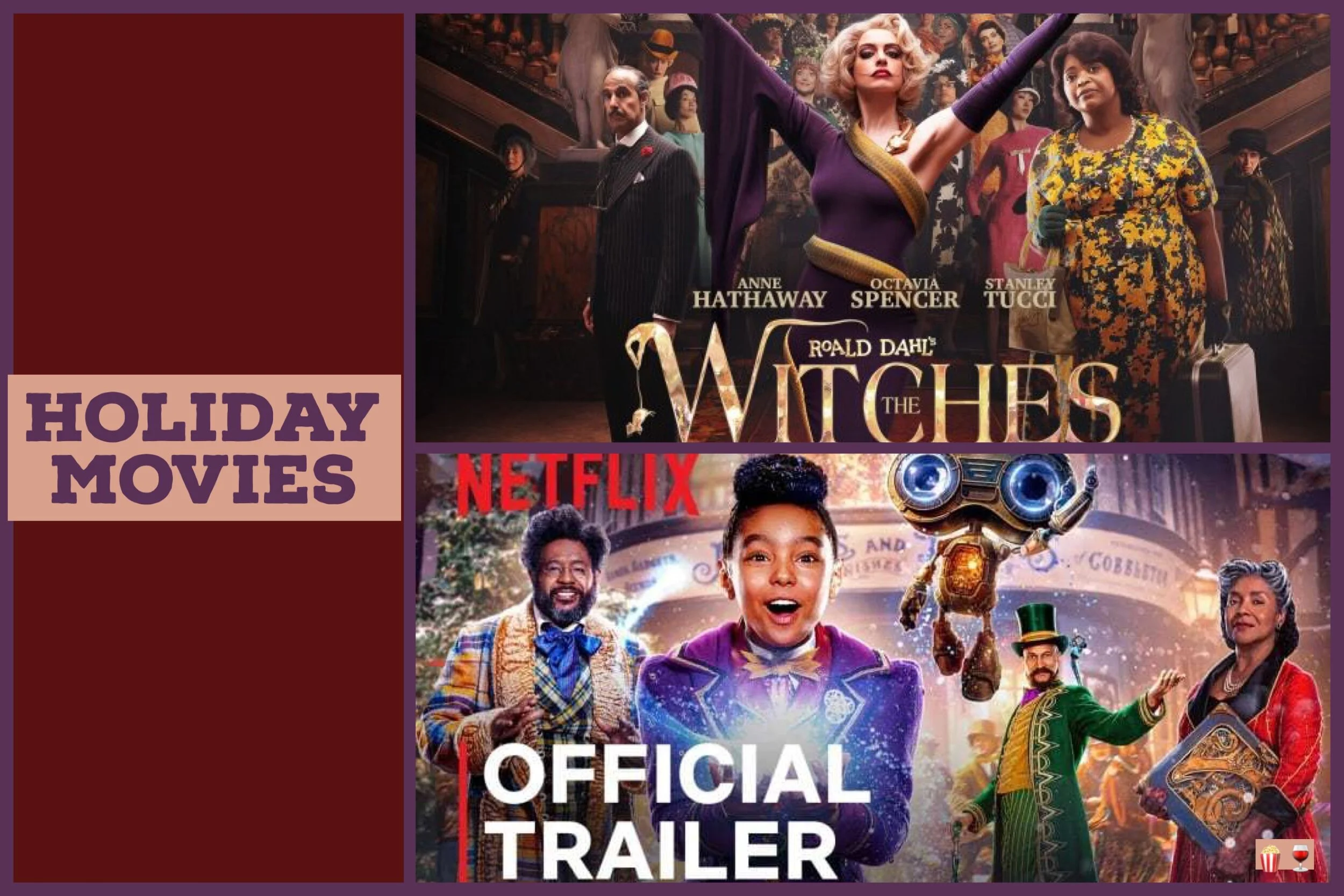 New Holiday Movies from HBOMax &amp; Nerflix.