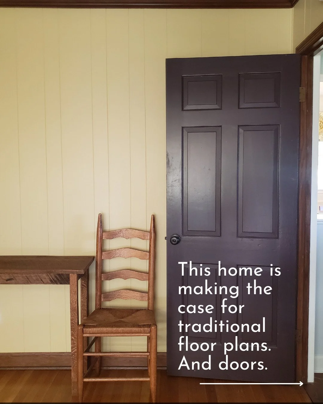 I live in a mid-century modern home with a pretty open floor plan. The kitchen, dining, and living room are all open to each other and most of the time that's pretty great. The sight lines are beautiful and I can enjoy the house from every angle. But