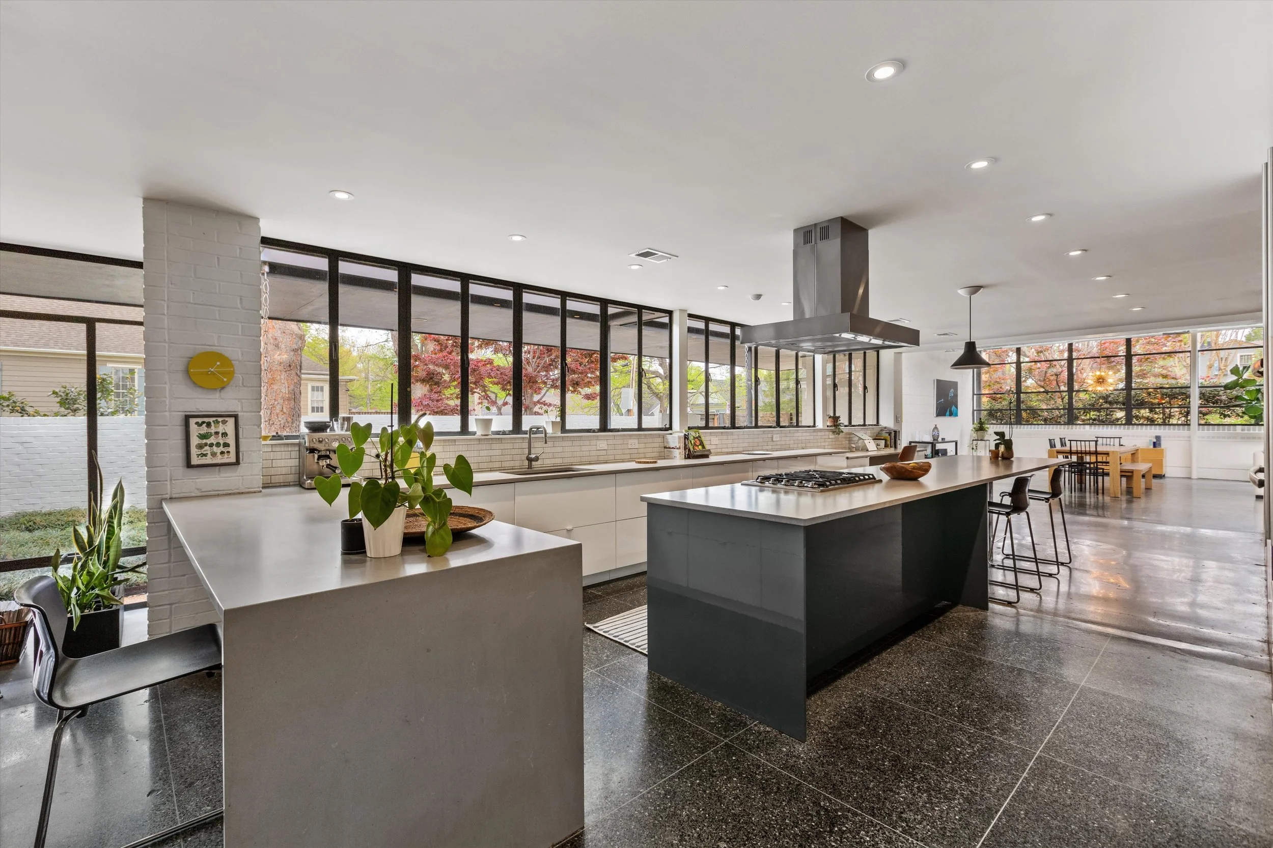 Light-filled kitchen with island