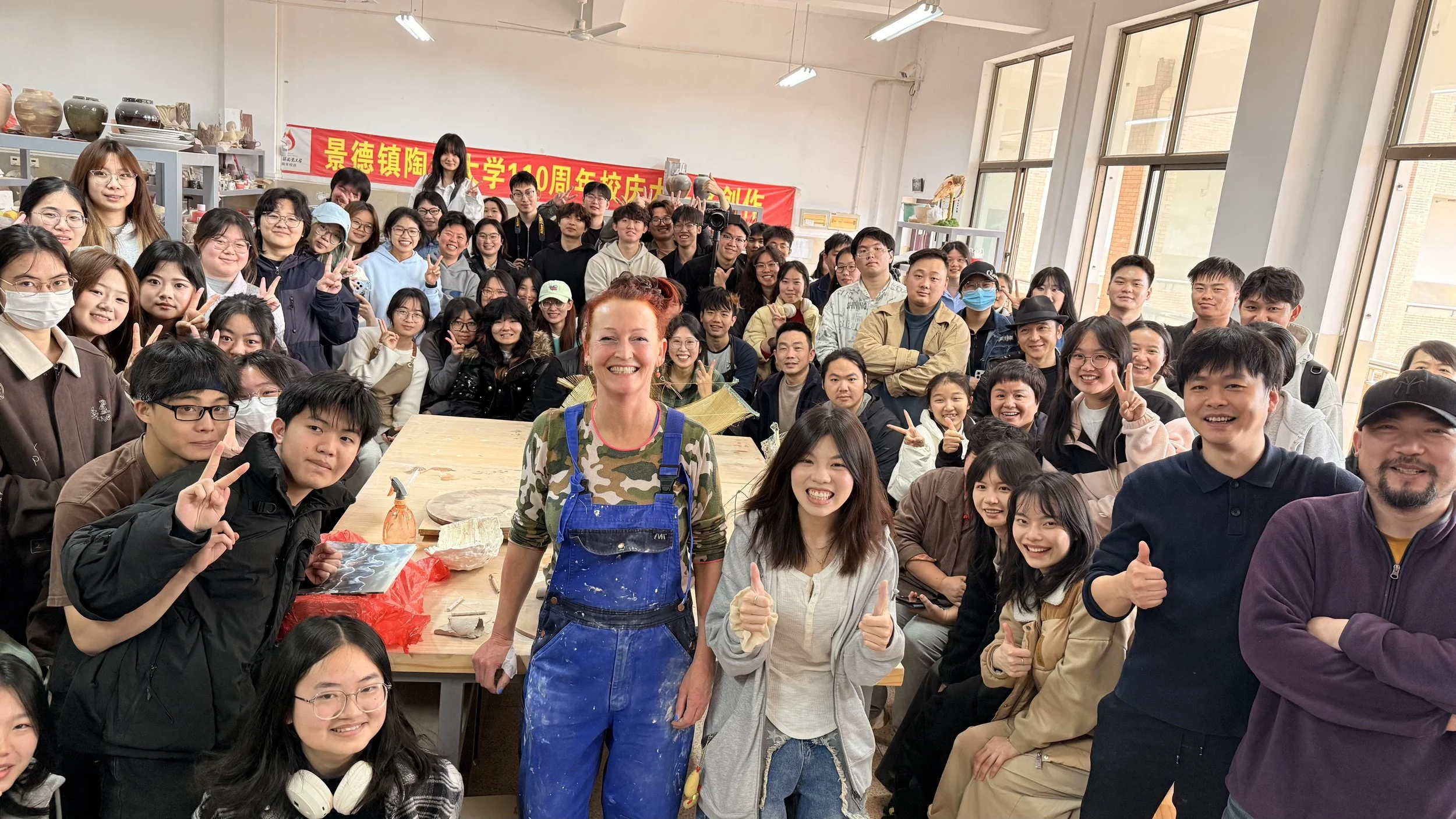workshop at Jingdezhen Ceramic University 27th of March 2026
