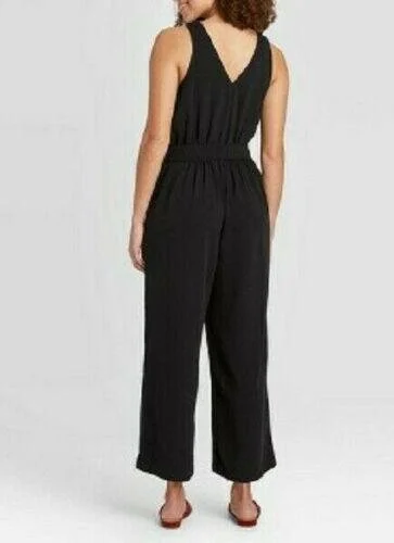 V-neck Sleveless Jumpsuit — The Rustic 