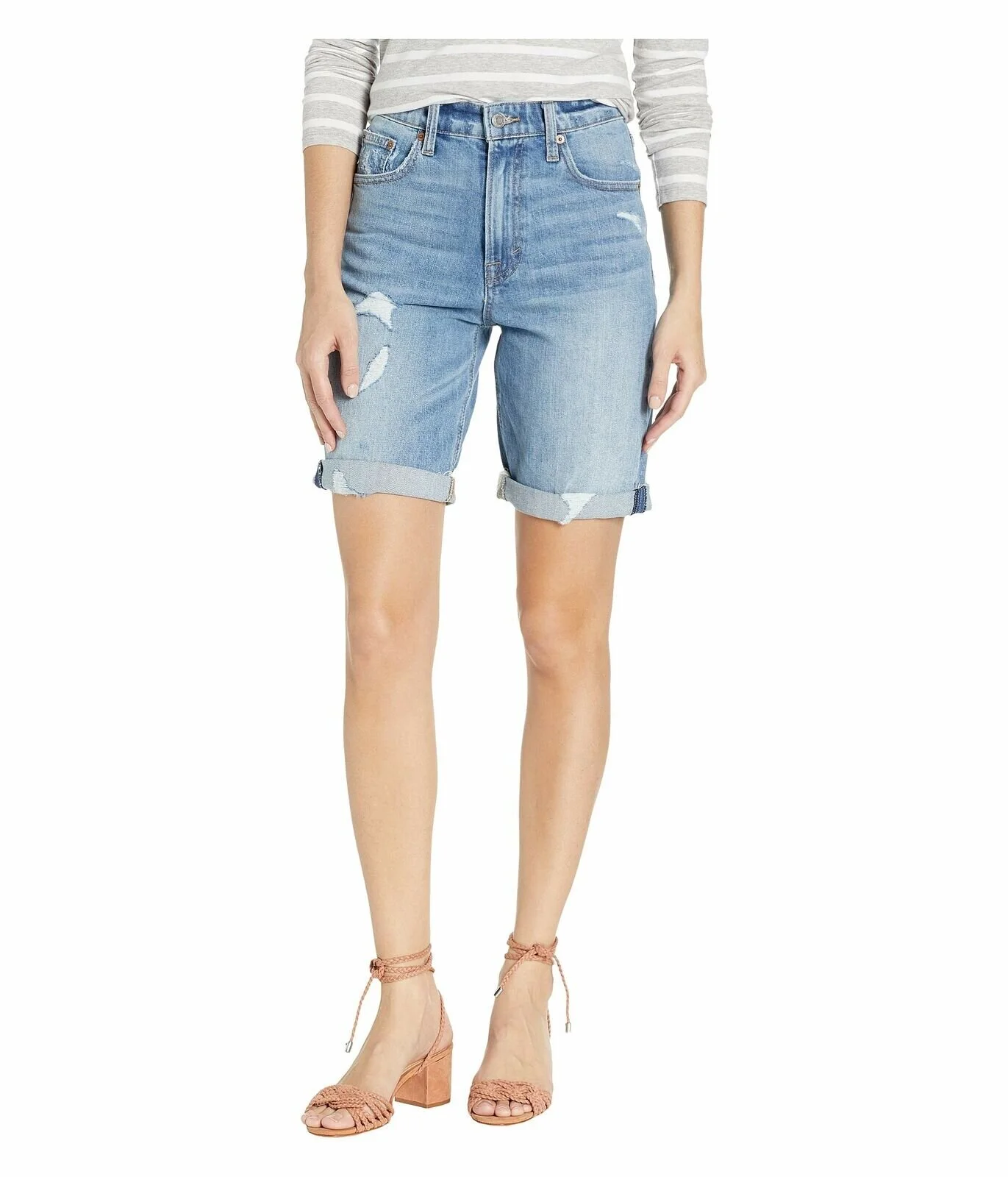 Lucky Pins High Rise Bermuda Shorts 