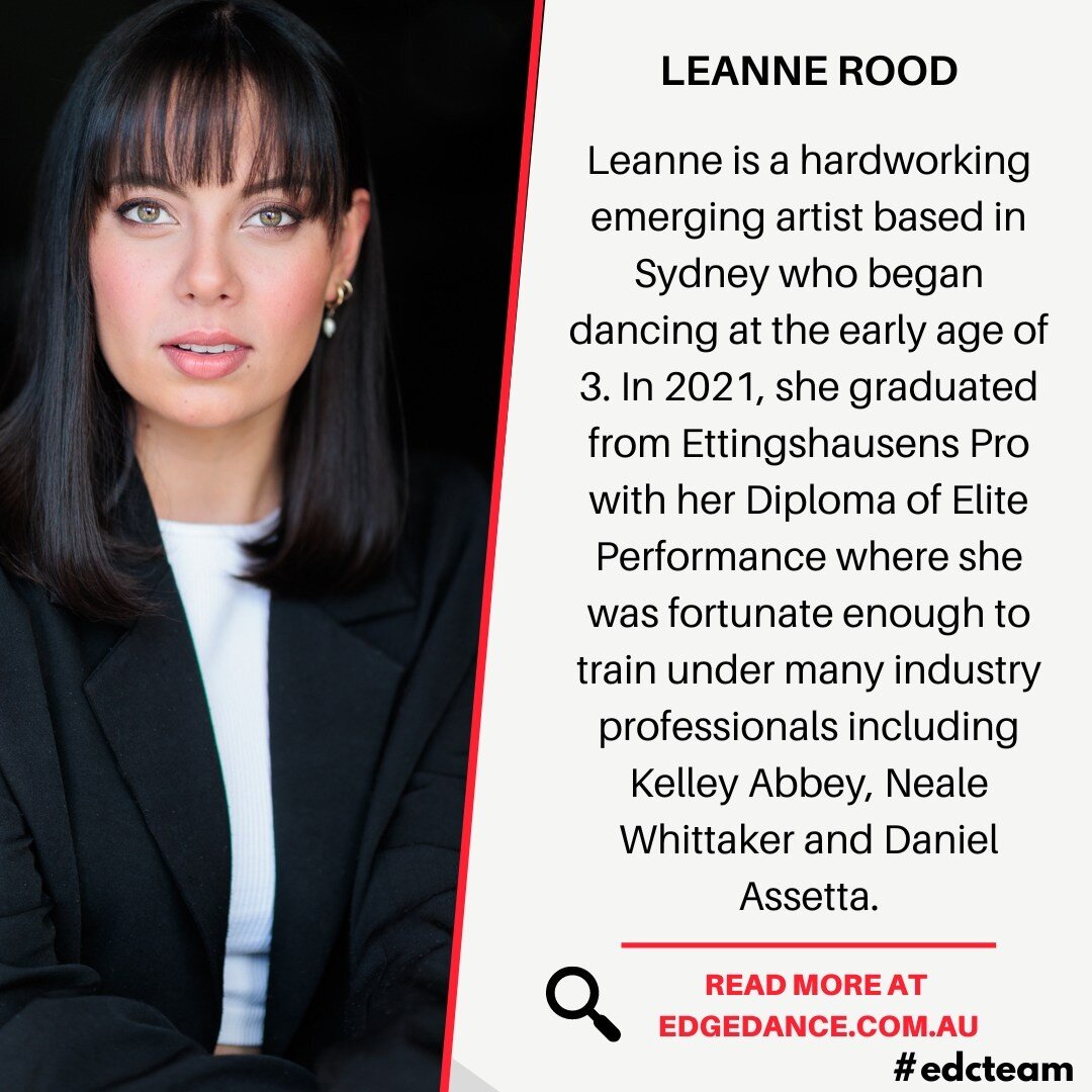 Meet the EDC team! ❤️

We are so excited to have Miss Leanne with us at the Edge. Read more about her on our website - www.edgedance.com.au.