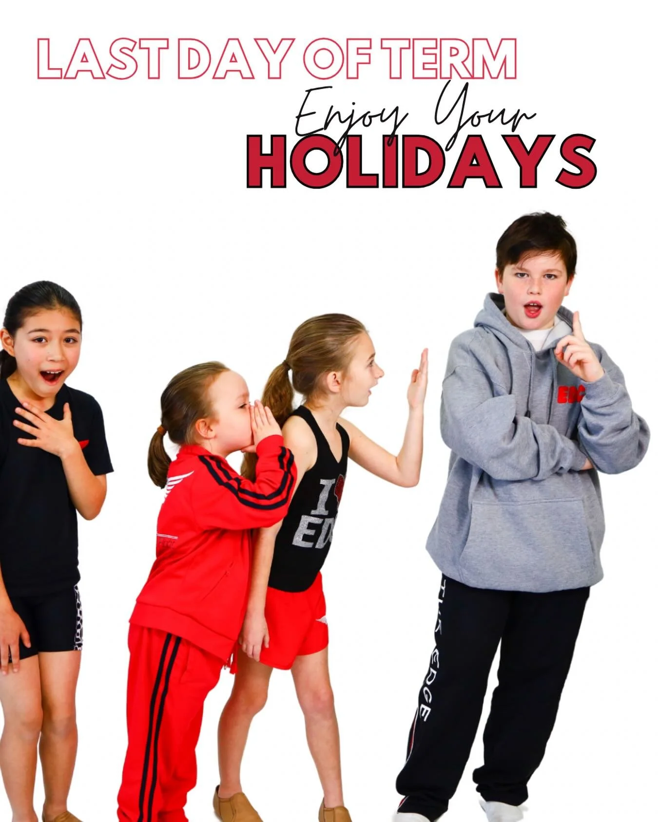 Can you believe its the Last day for TERM 3
We have had a blast 💥 BUT, it&rsquo;s not over there&rsquo;s more fabulous times to come

Have a great break away
Term 4 starts 3rd October for PRESCHOOL and 10th OCTOBER for Kindy- Adult
*no classes 5th O